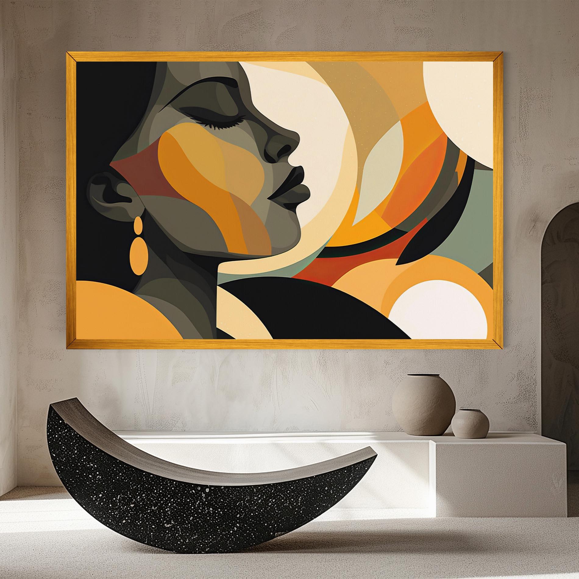 Leinwandbild Dreamy Graphic Girl mockup 8