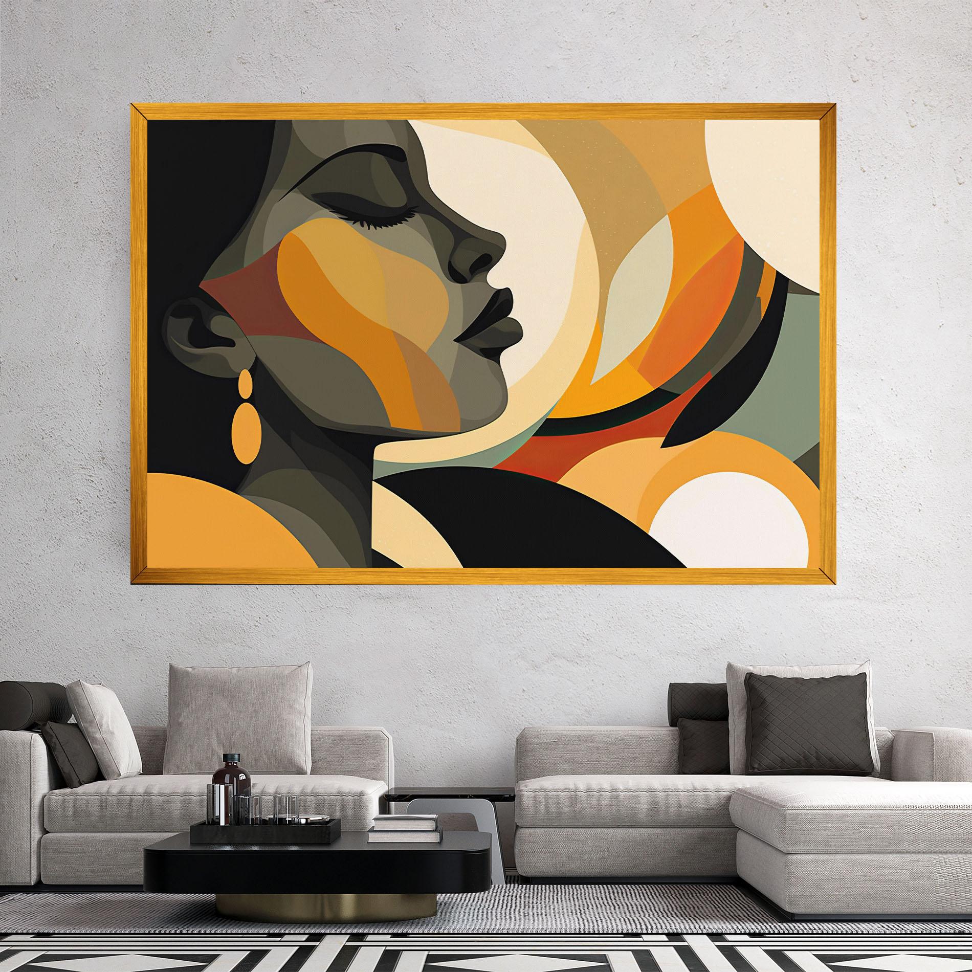 Leinwandbild Dreamy Graphic Girl mockup 2