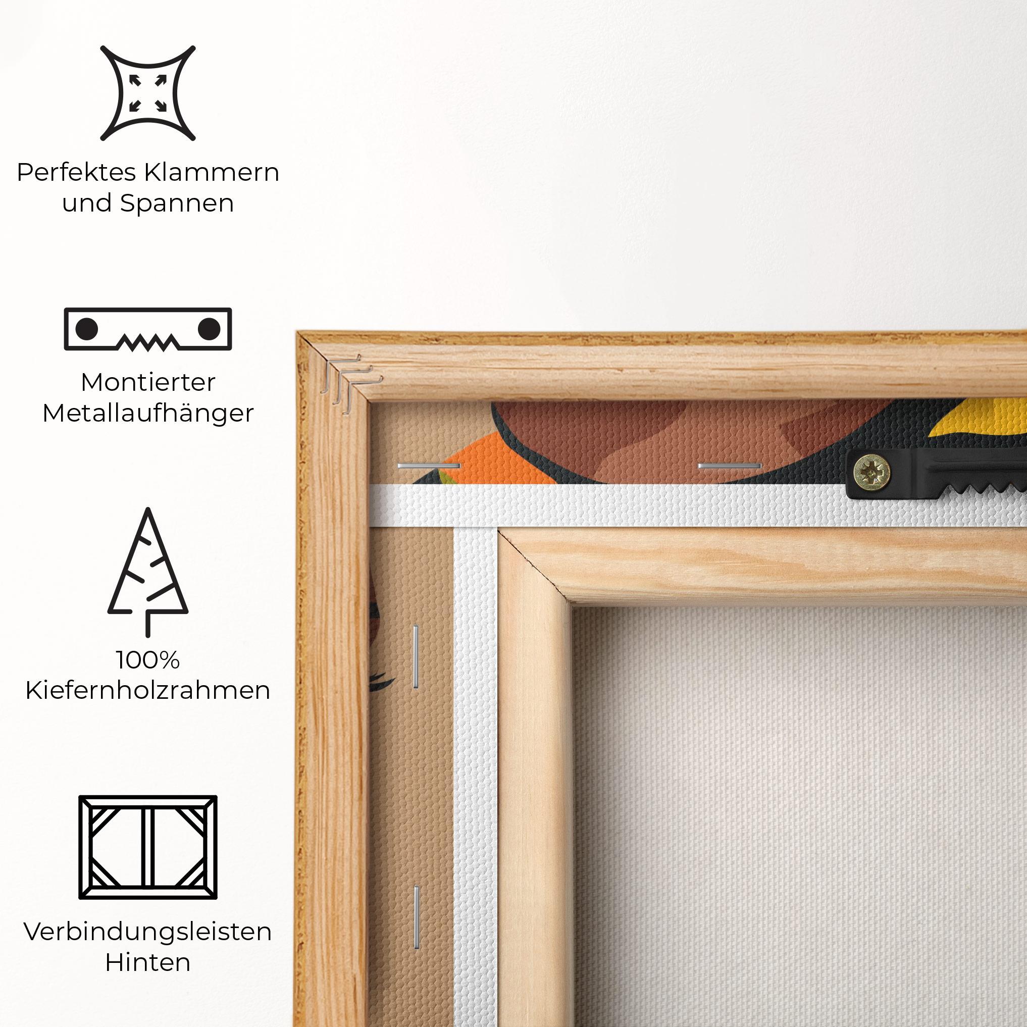 Leinwandbild African Earrings mockup 5