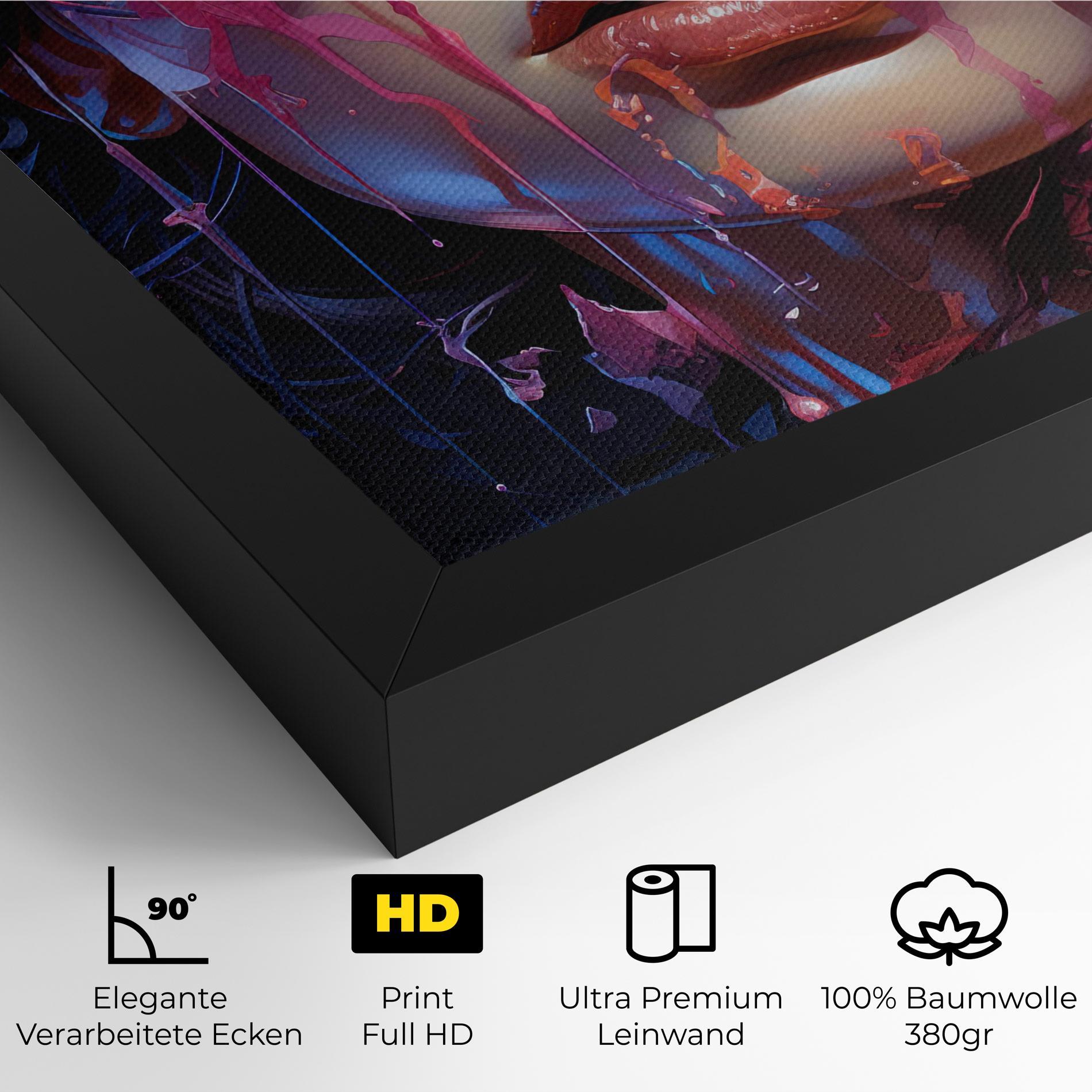 Leinwandbild Cute Purple Girl mockup 4