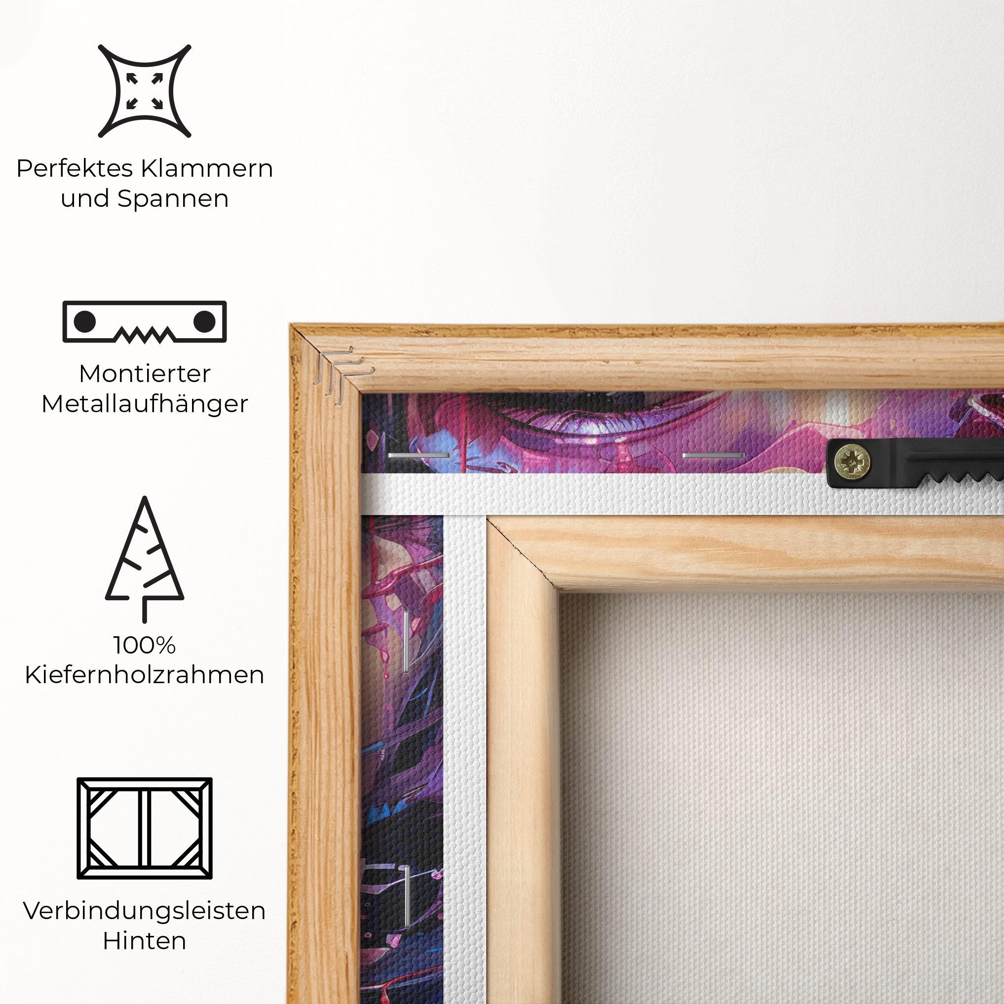 Leinwandbild Cute Purple Girl mockup 5