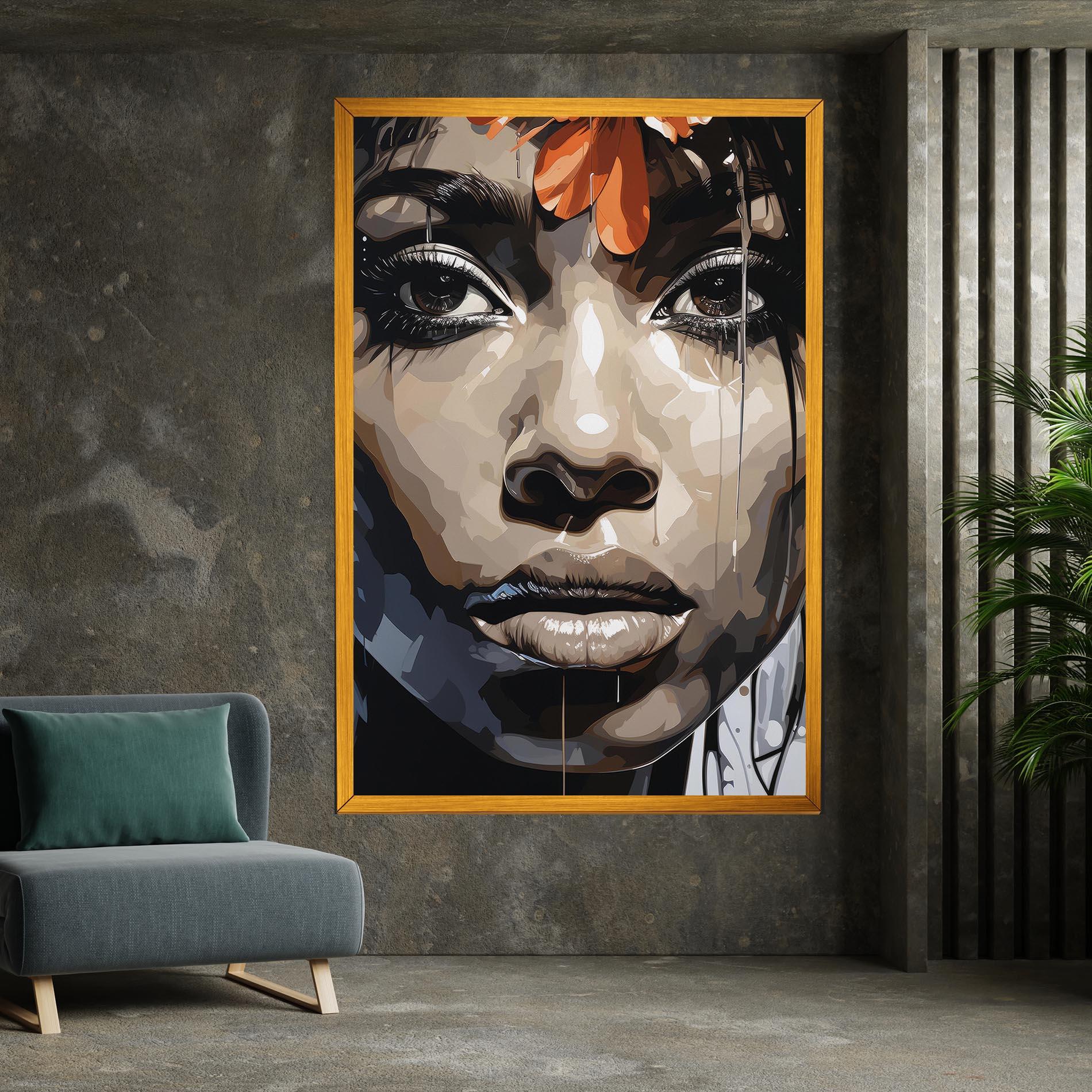 Leinwandbild Pretty Girl Portrait mockup 7