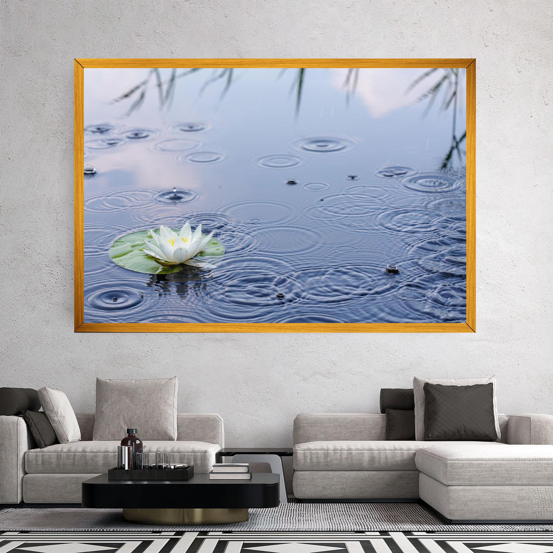 Leinwandbild Clear Lake Rain mockup 2