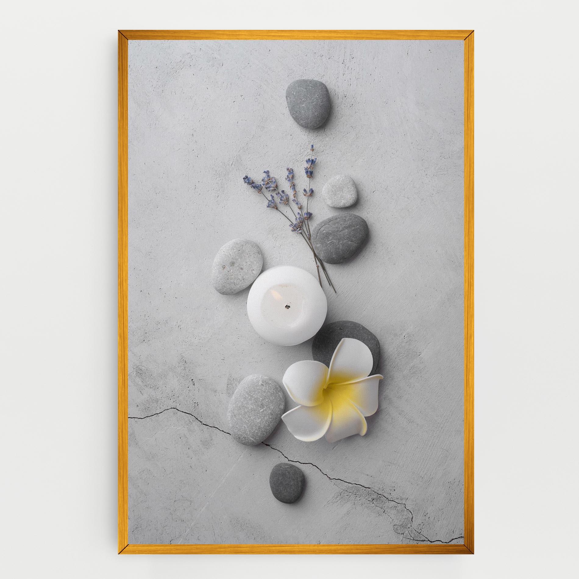 Leinwandbild Feng Shui Stones mockup 0