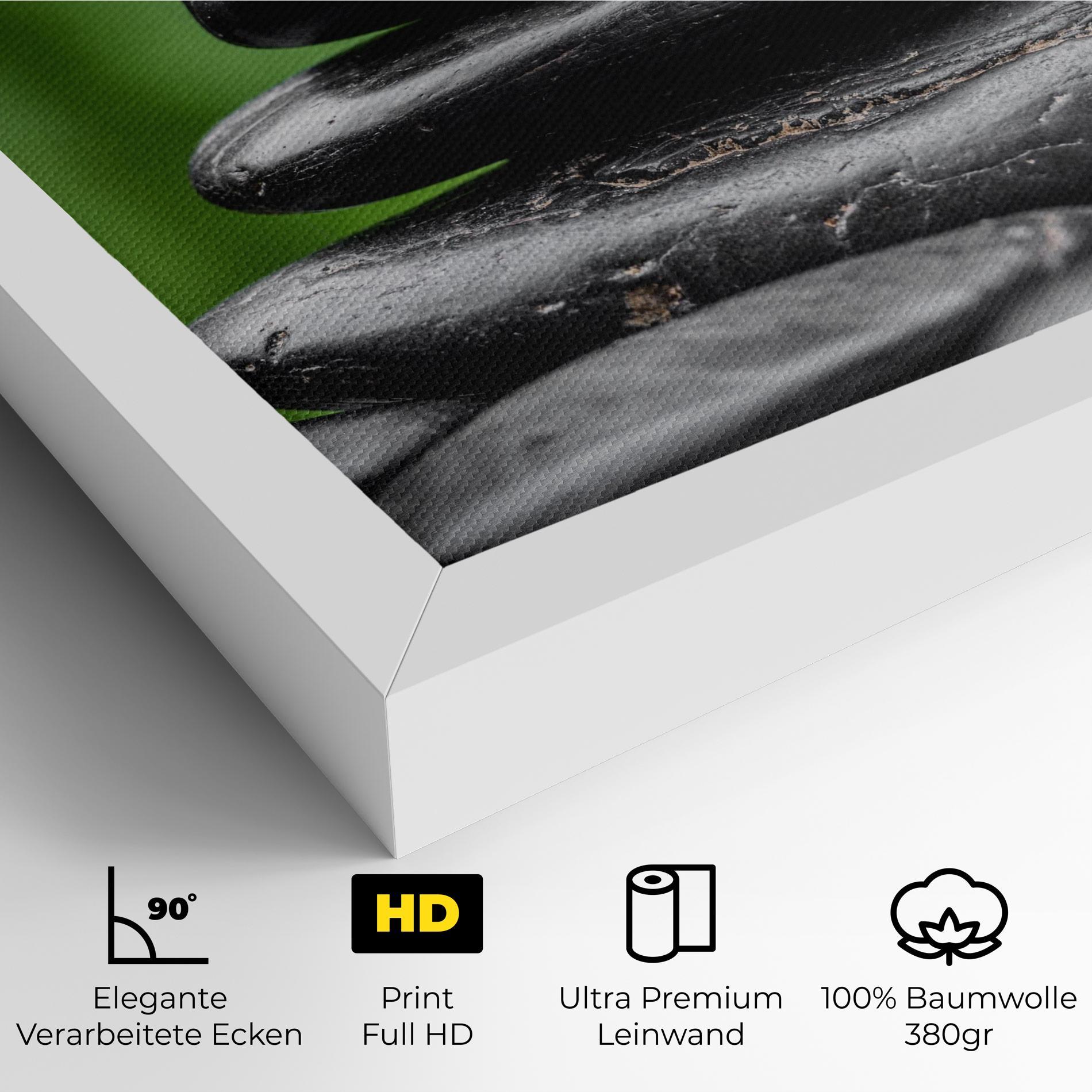 Leinwandbild Black Stone Meditation mockup 4