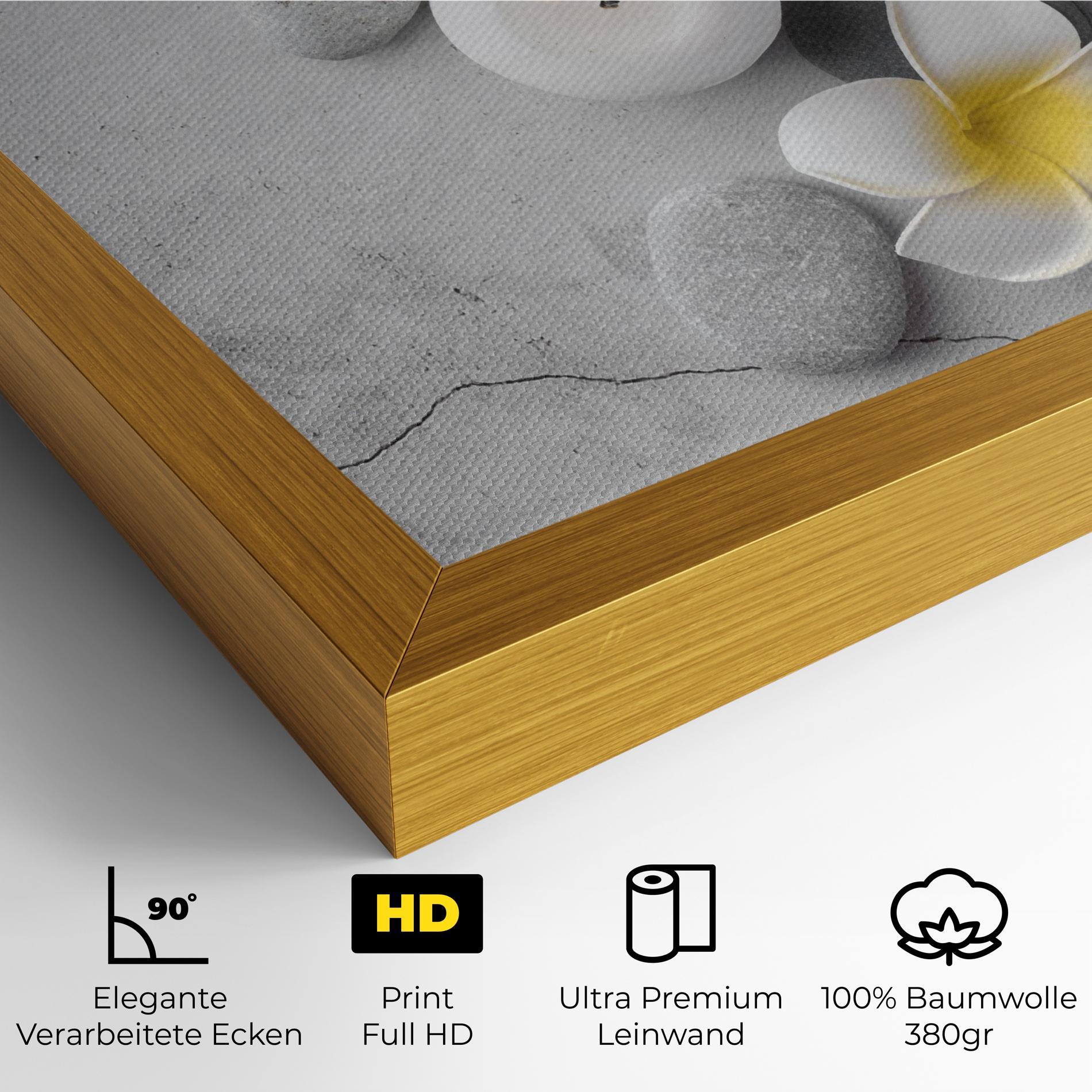 Leinwandbild Feng Shui Stones mockup 4