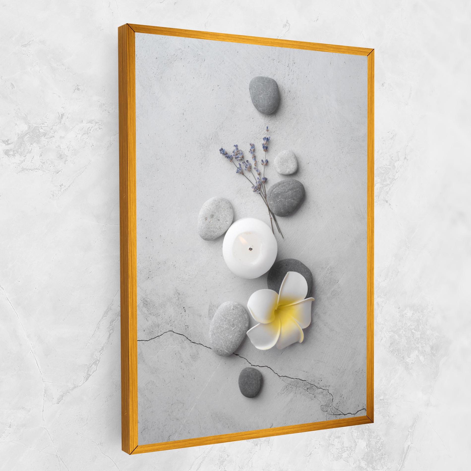Leinwandbild Feng Shui Stones mockup 1