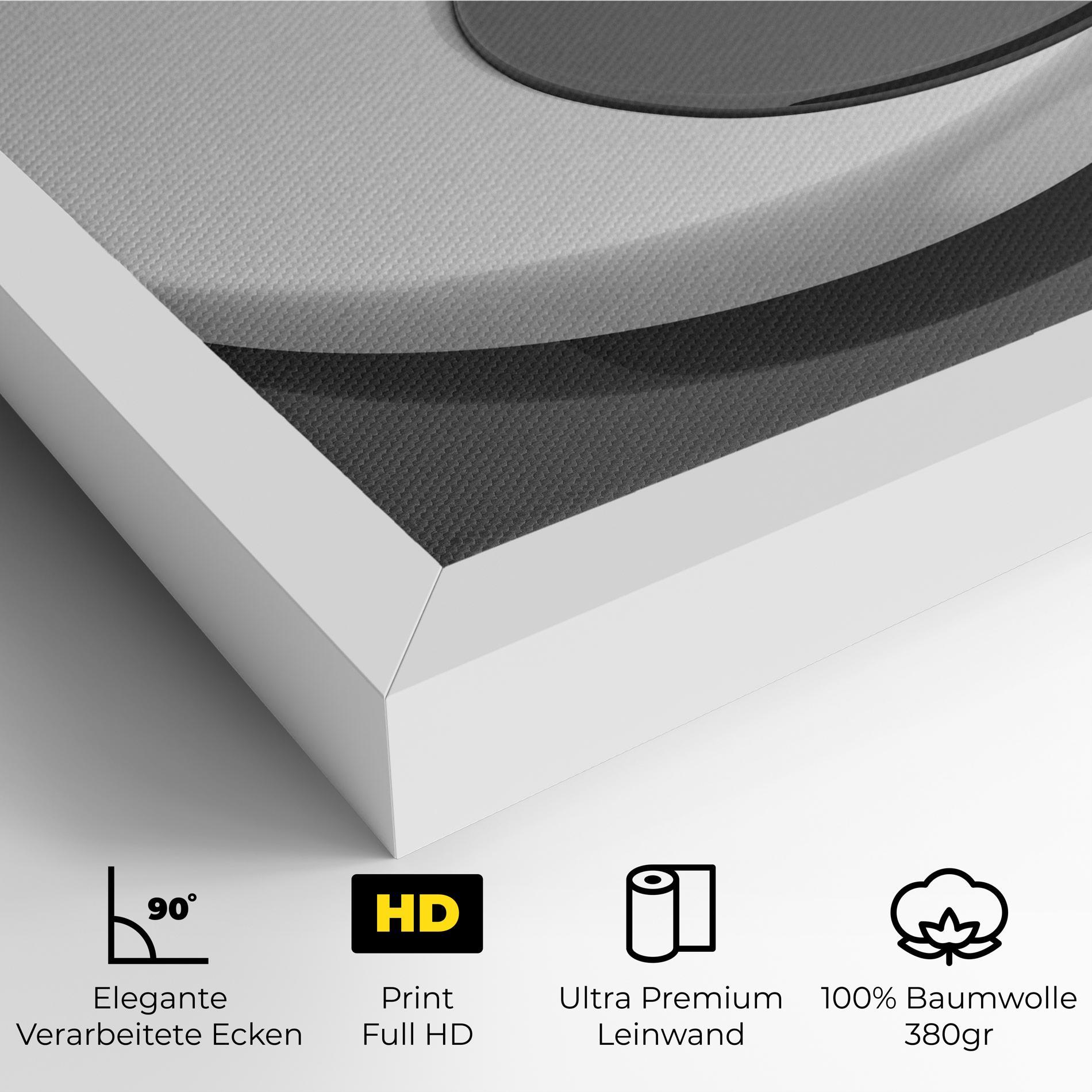 Leinwandbild 3d Yinyang mockup 4