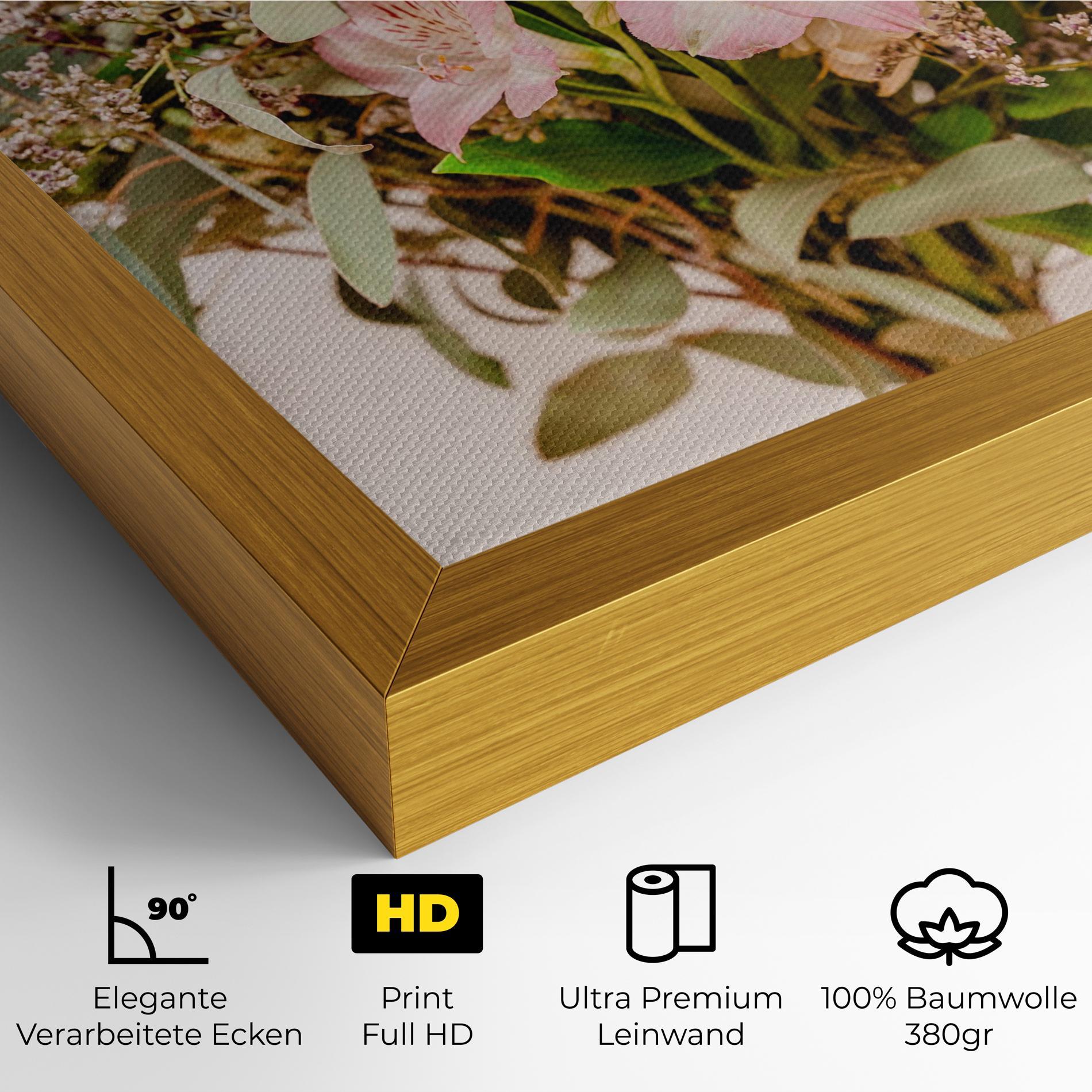 Leinwandbild Girly Pink Bouquet mockup 4