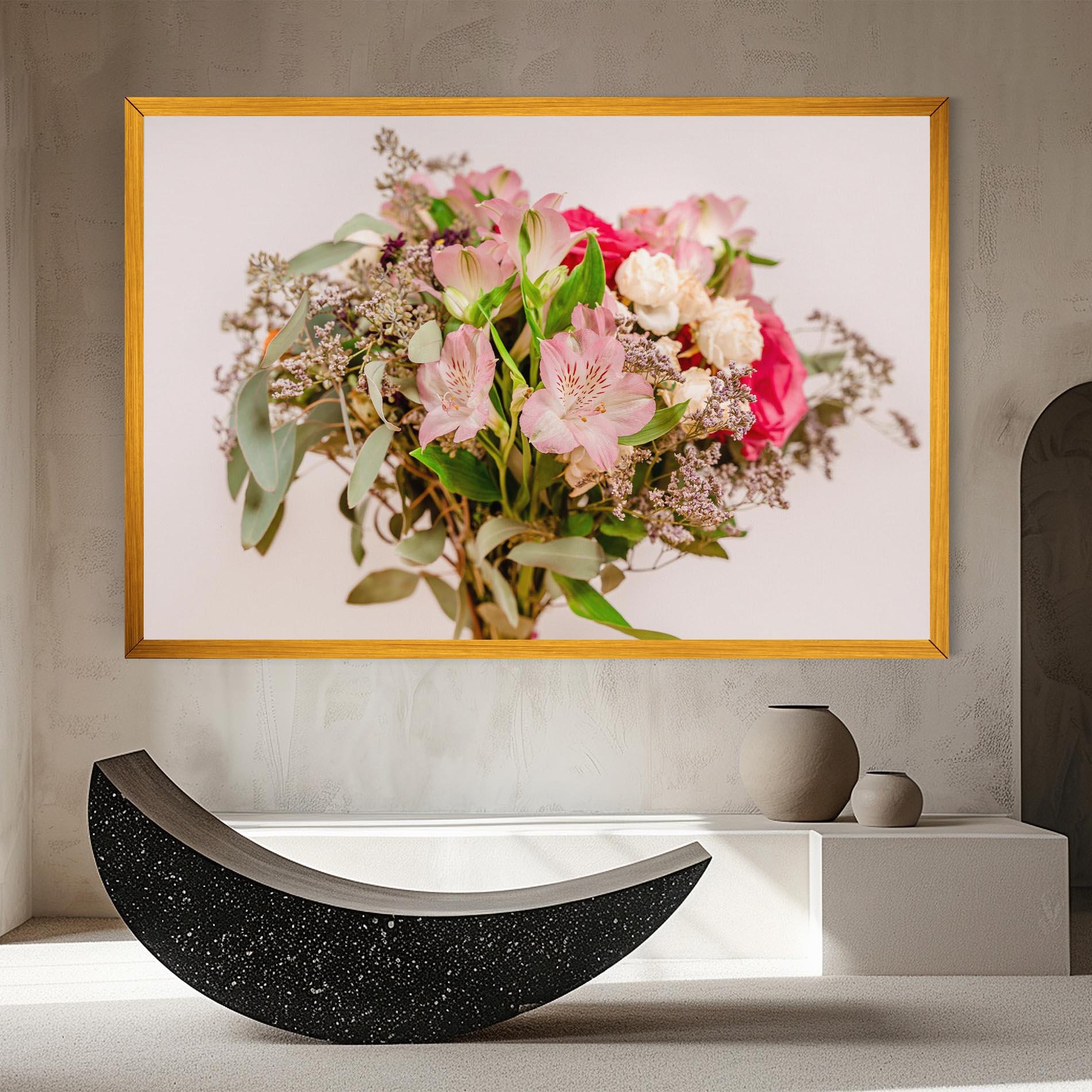 Leinwandbild Girly Pink Bouquet mockup 8