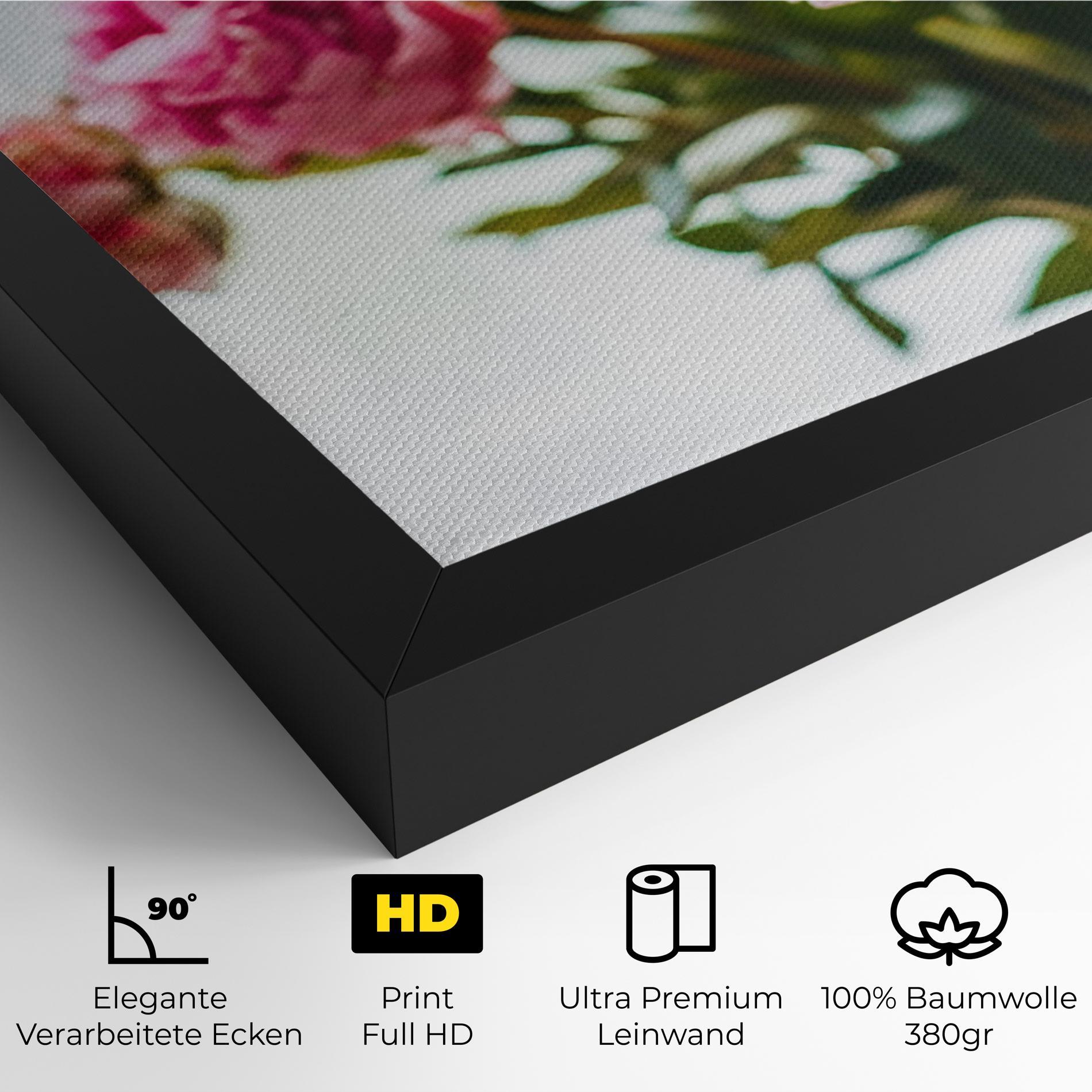 Leinwandbild Peony In Vase mockup 4