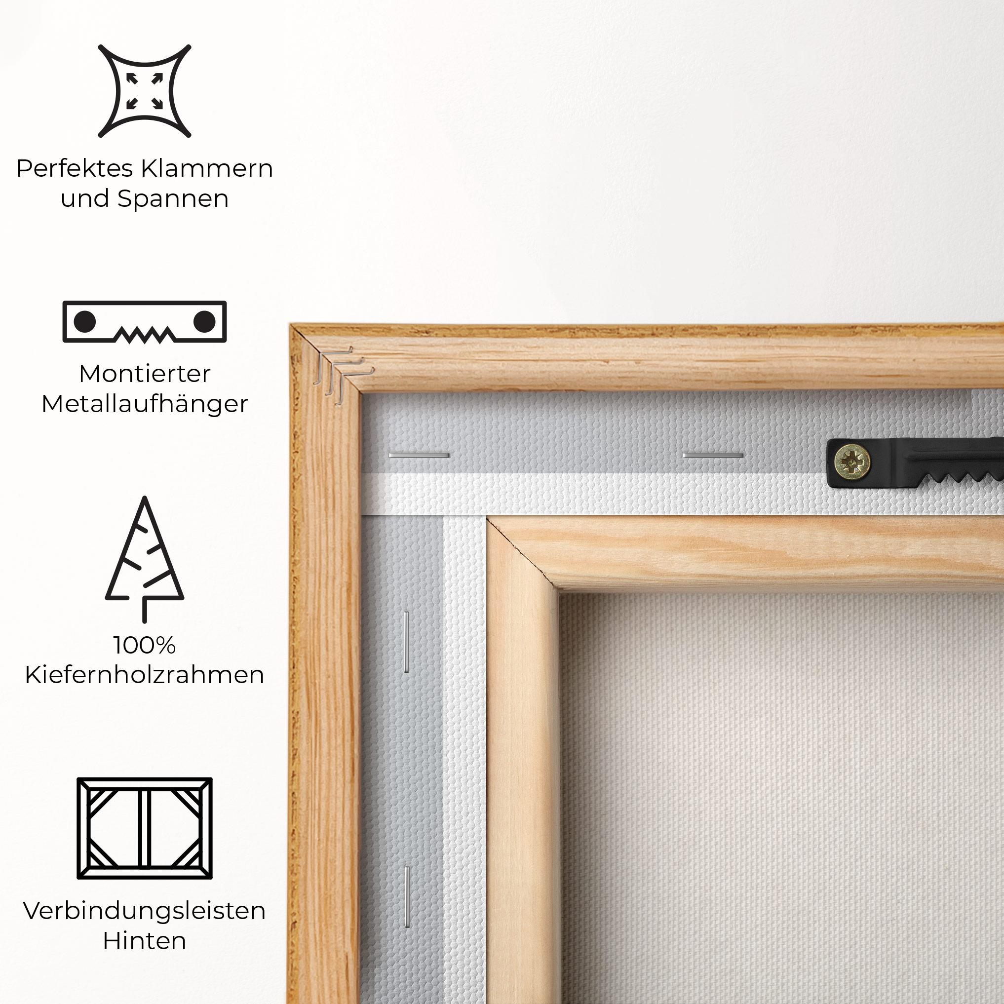 Leinwandbild One Peony mockup 5