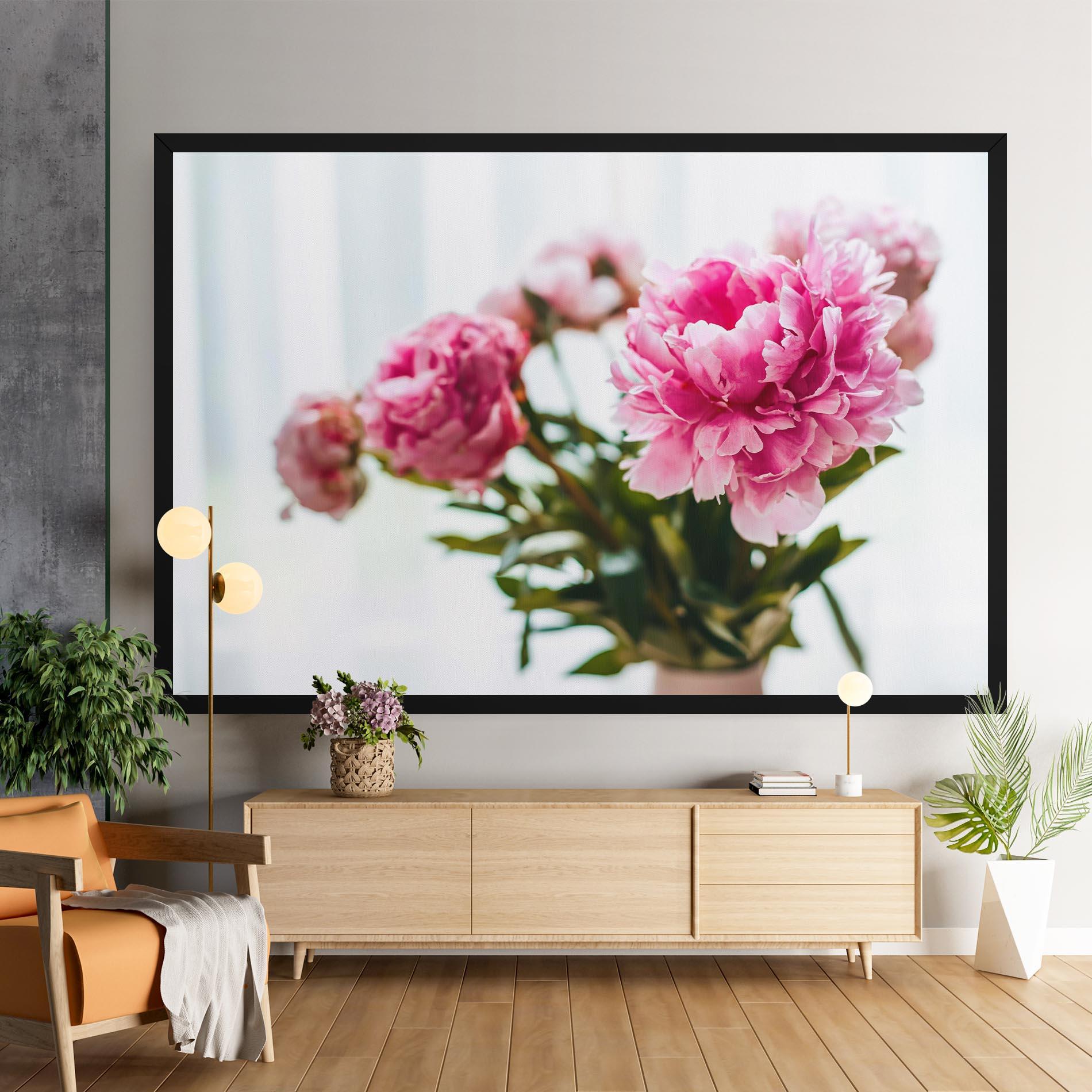 Leinwandbild Peony In Vase mockup 9