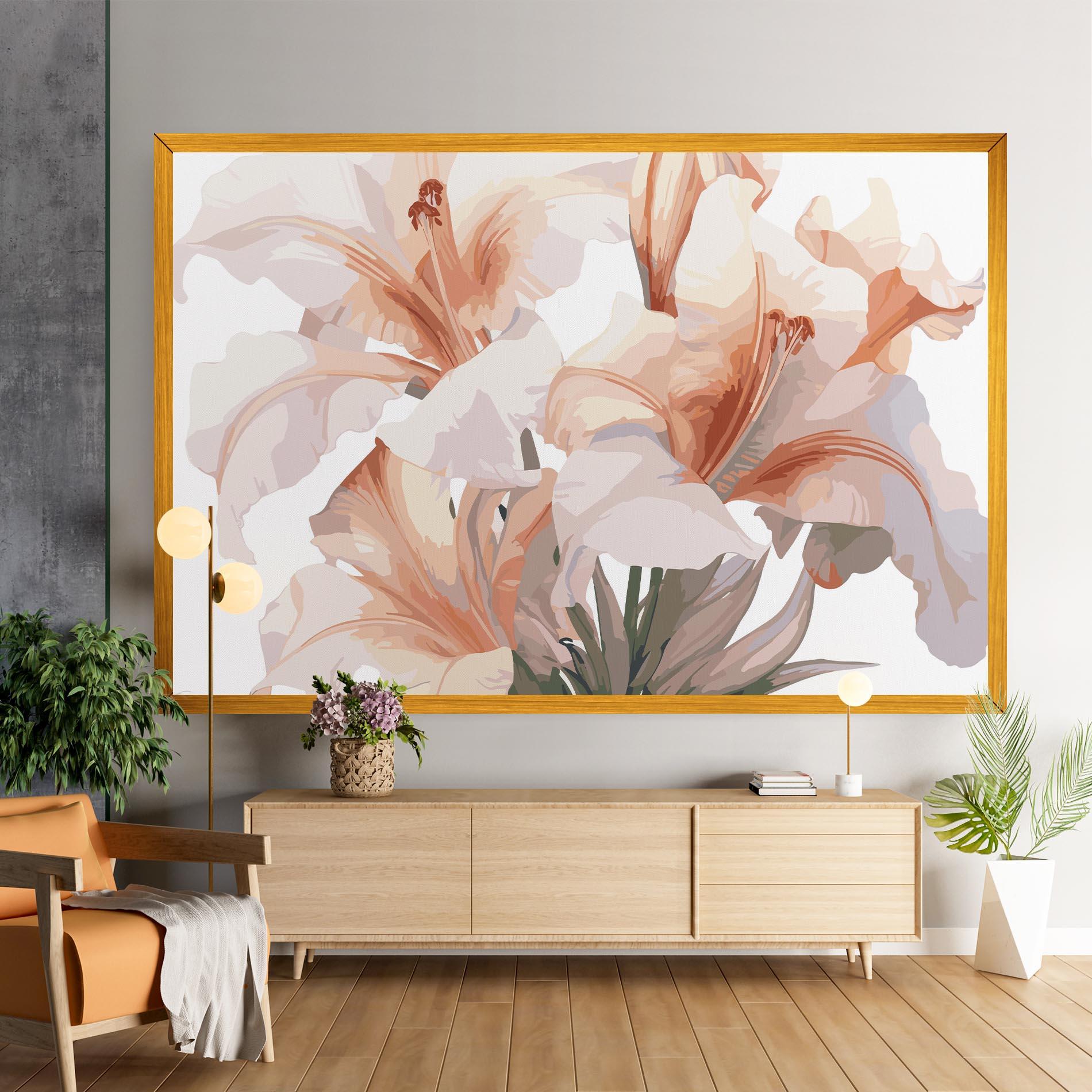Leinwandbild Light Pink Lily mockup 9
