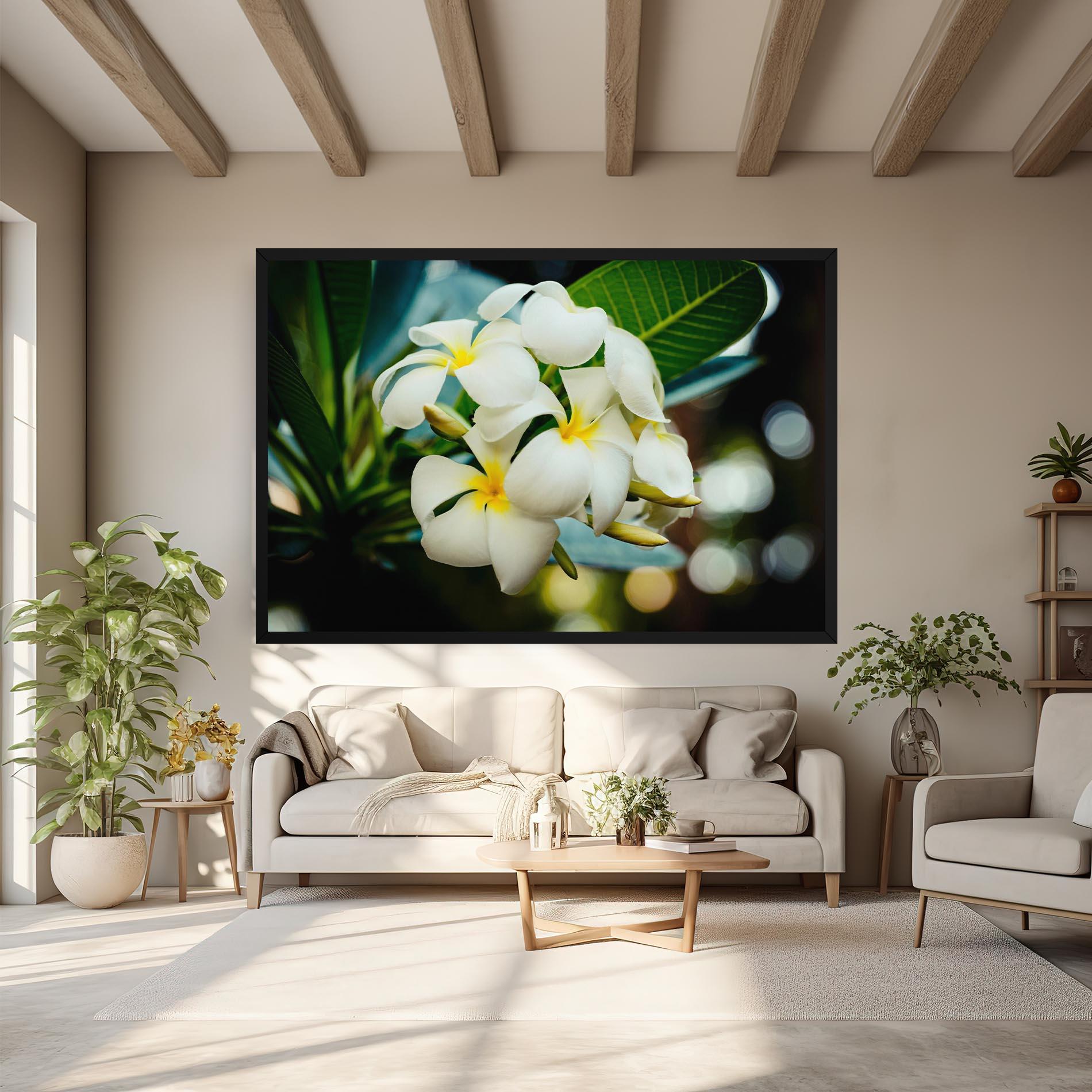 Leinwandbild Beautiful White Exotic mockup 6