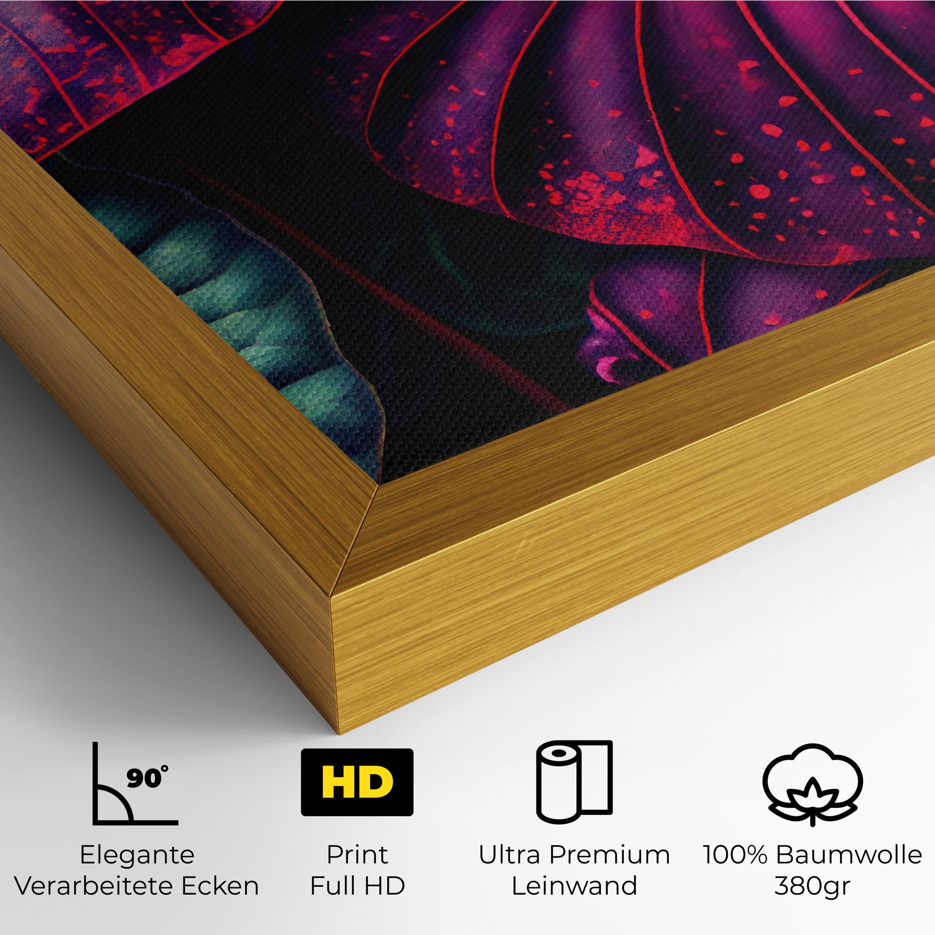 Leinwandbild Big Purple Exotic mockup 4