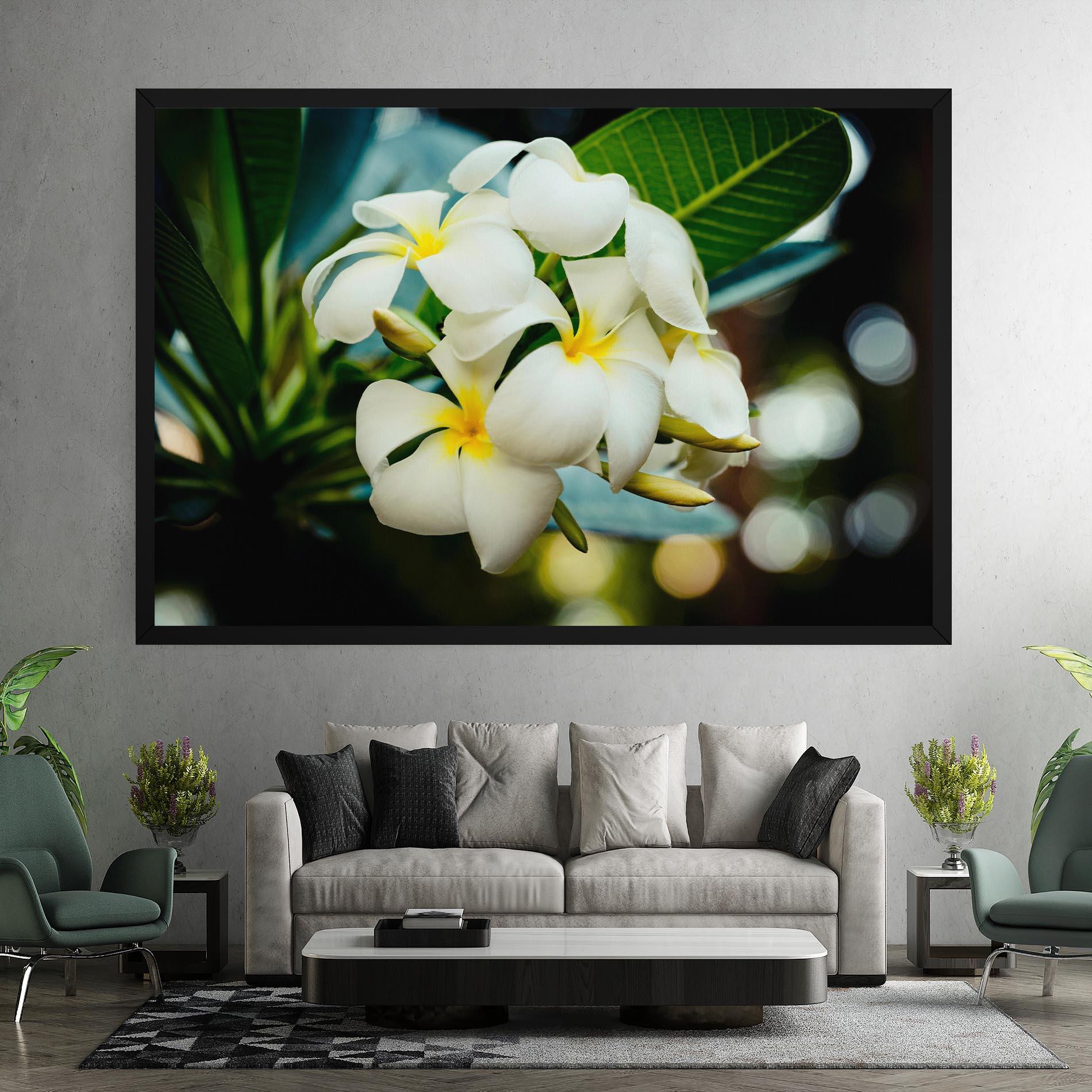 Leinwandbild Beautiful White Exotic mockup 7
