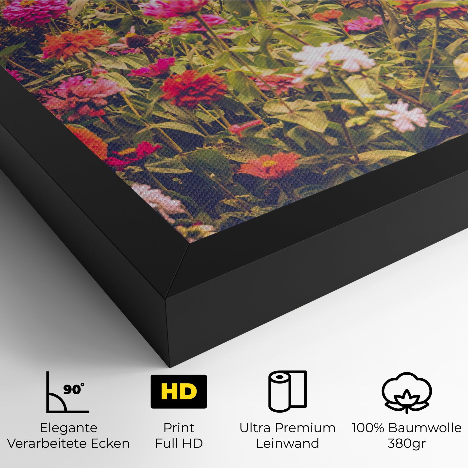 Leinwandbild Colorful Wild Field mockup 4