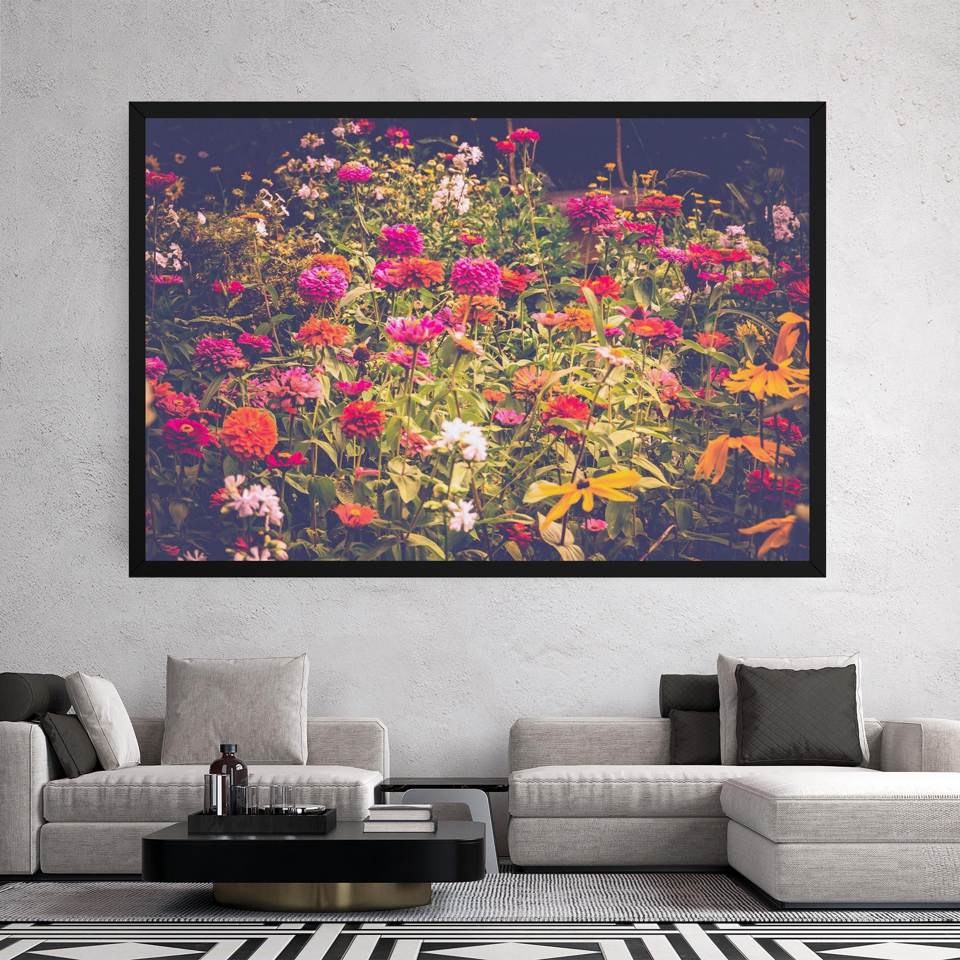 Leinwandbild Colorful Wild Field mockup 2