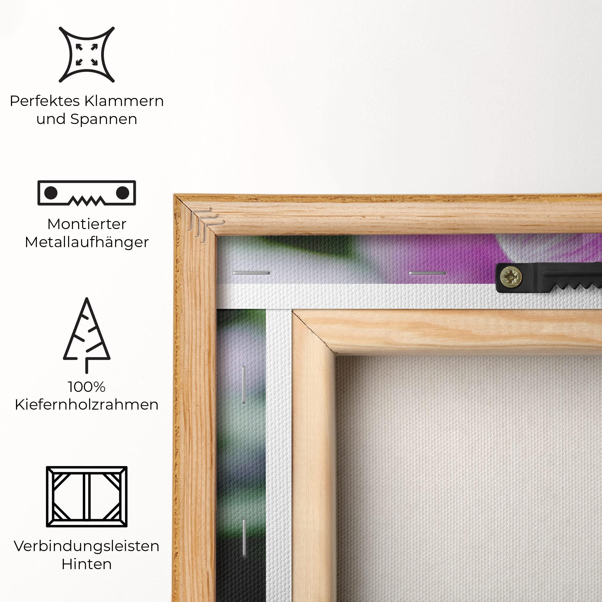 Leinwandbild Garden Purple Orchids mockup 5