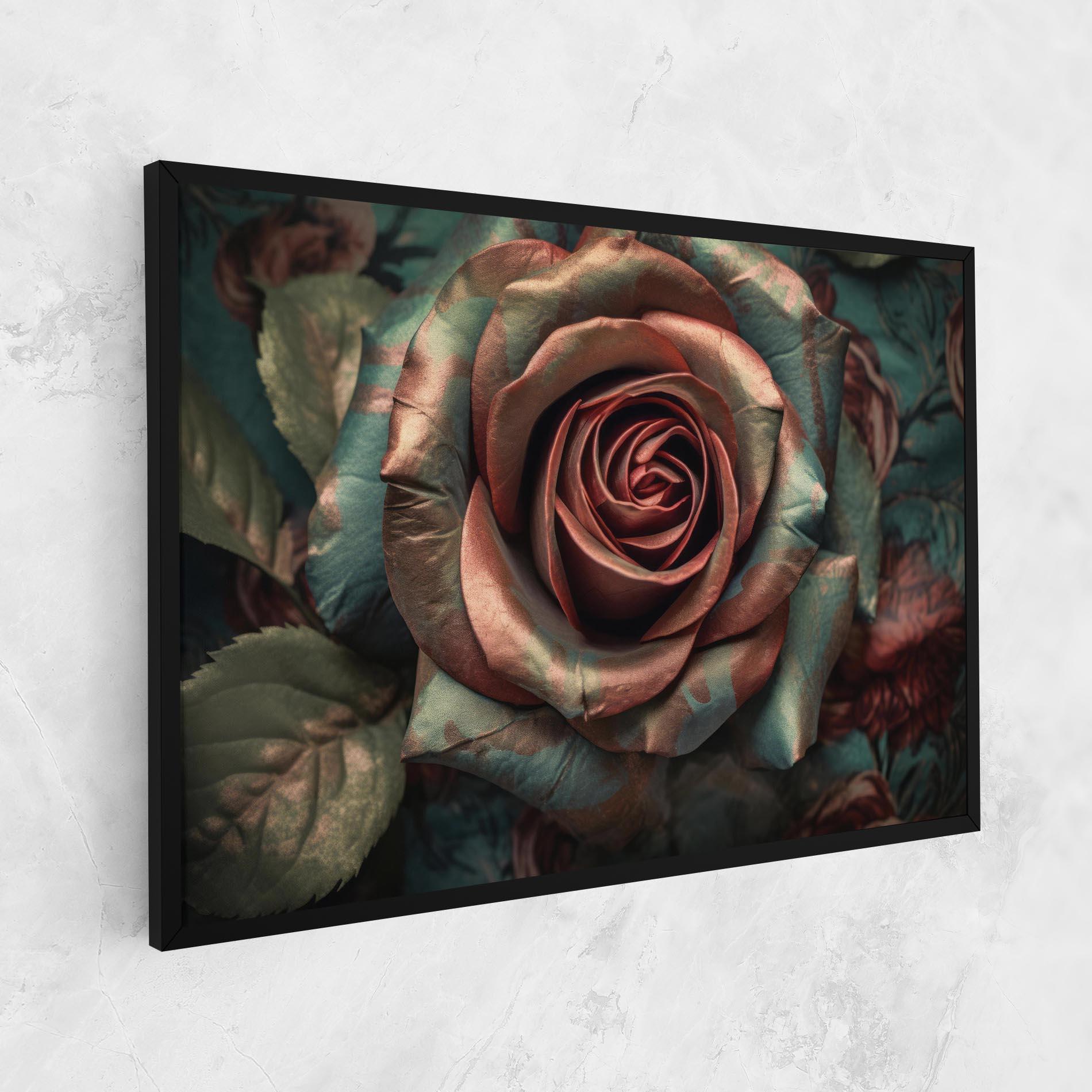 Leinwandbild Exotic Blue Rose mockup 1