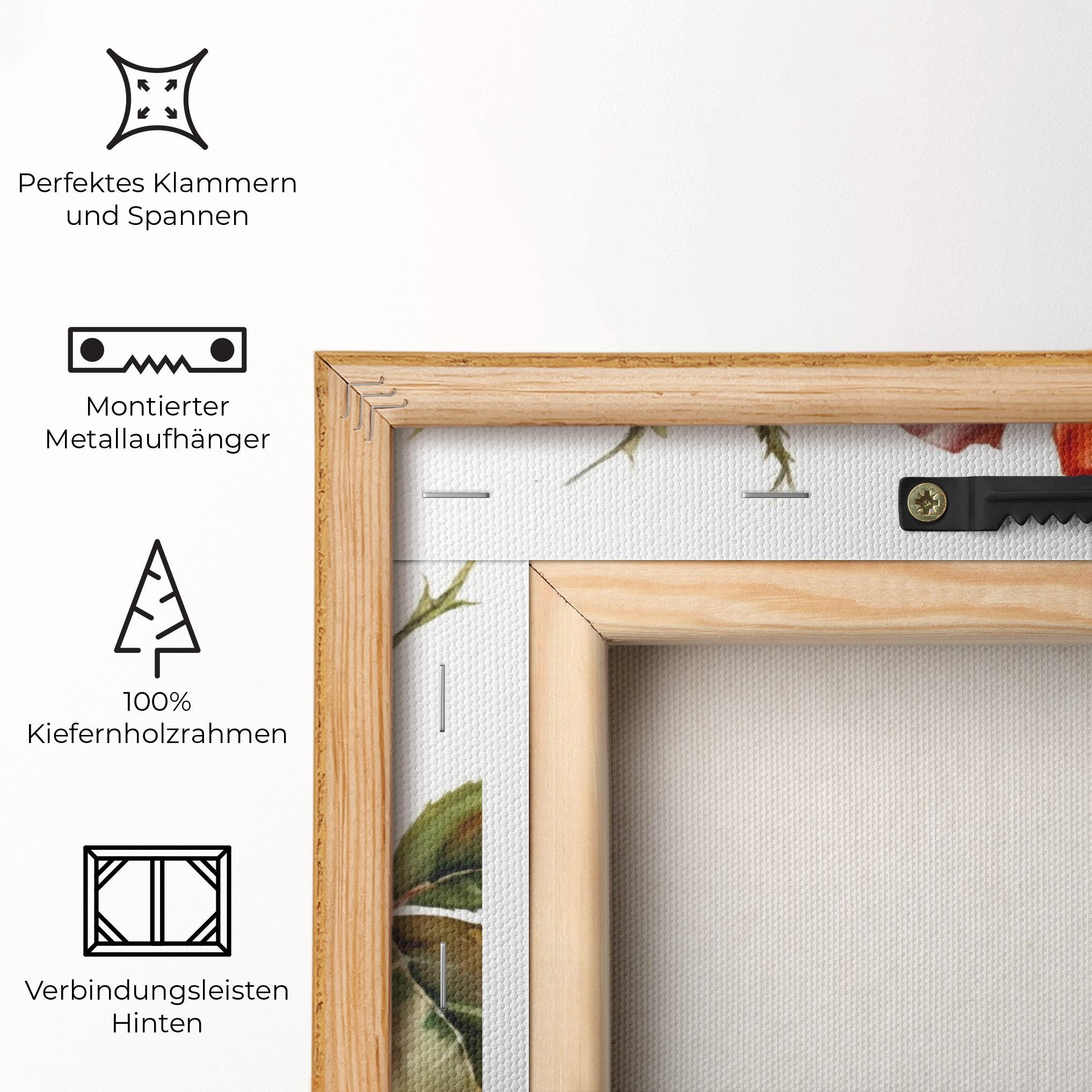 Leinwandbild Big Rose Painted mockup 5