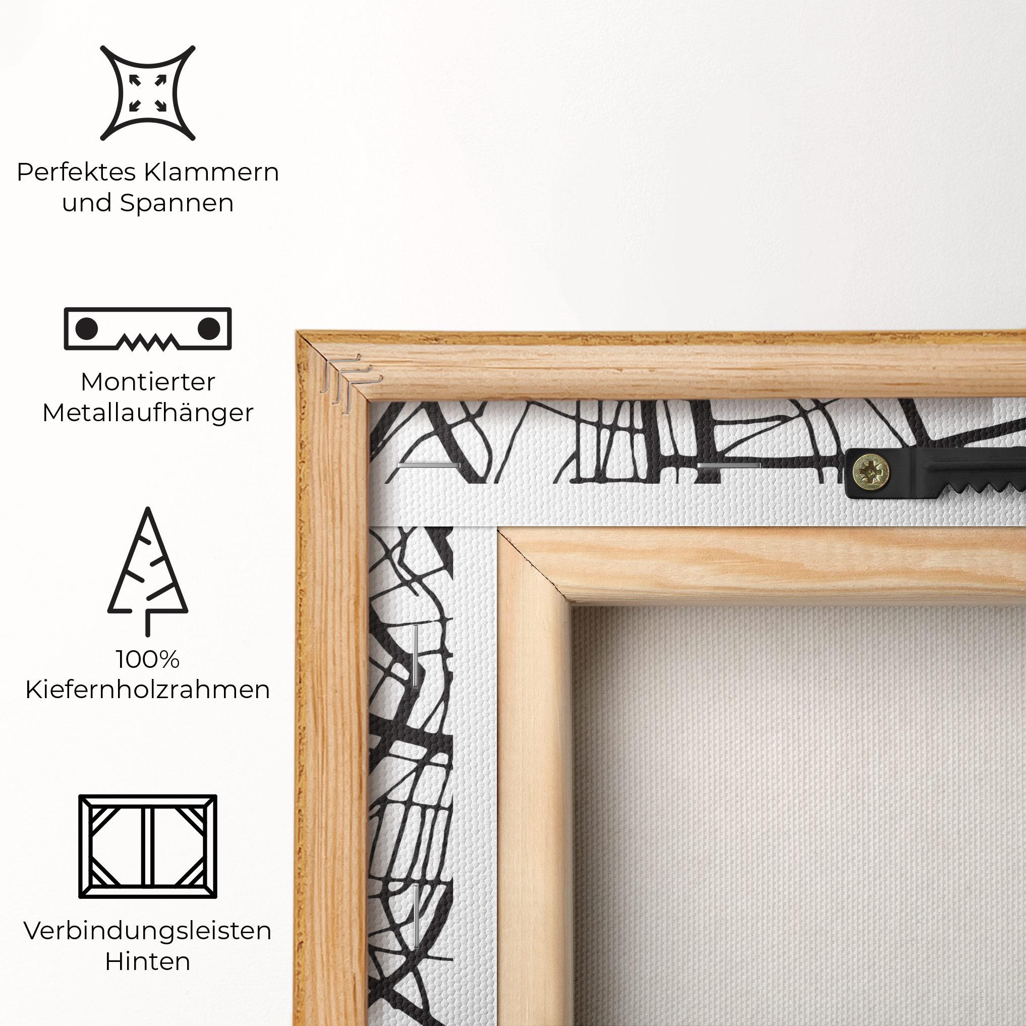 Leinwandbild Zaragoza City Map mockup 5