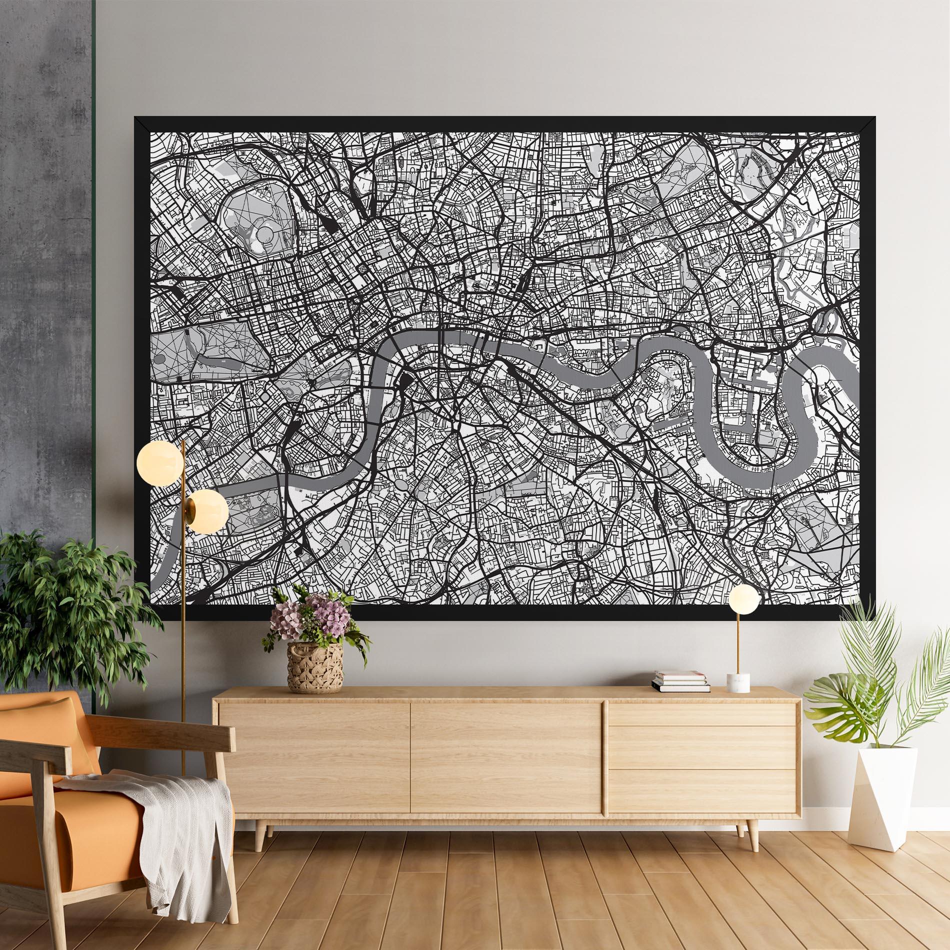 Leinwandbild City Map mockup 9
