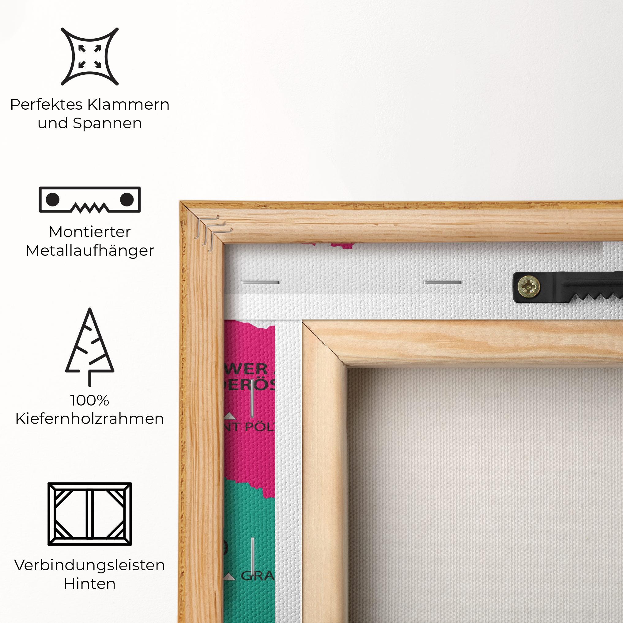 Leinwandbild Austria Color Map mockup 5