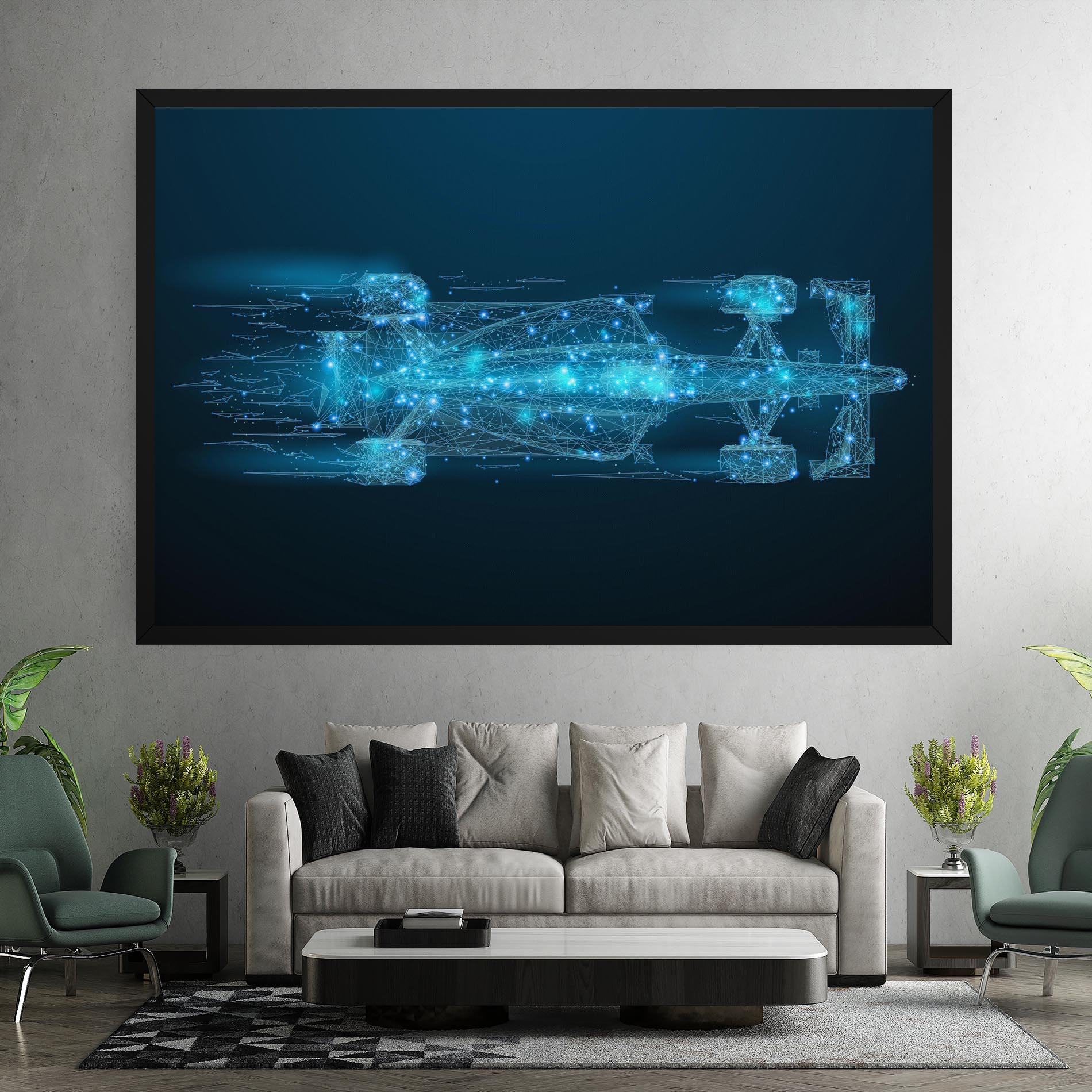 Leinwandbild Blue Light F1 mockup 7