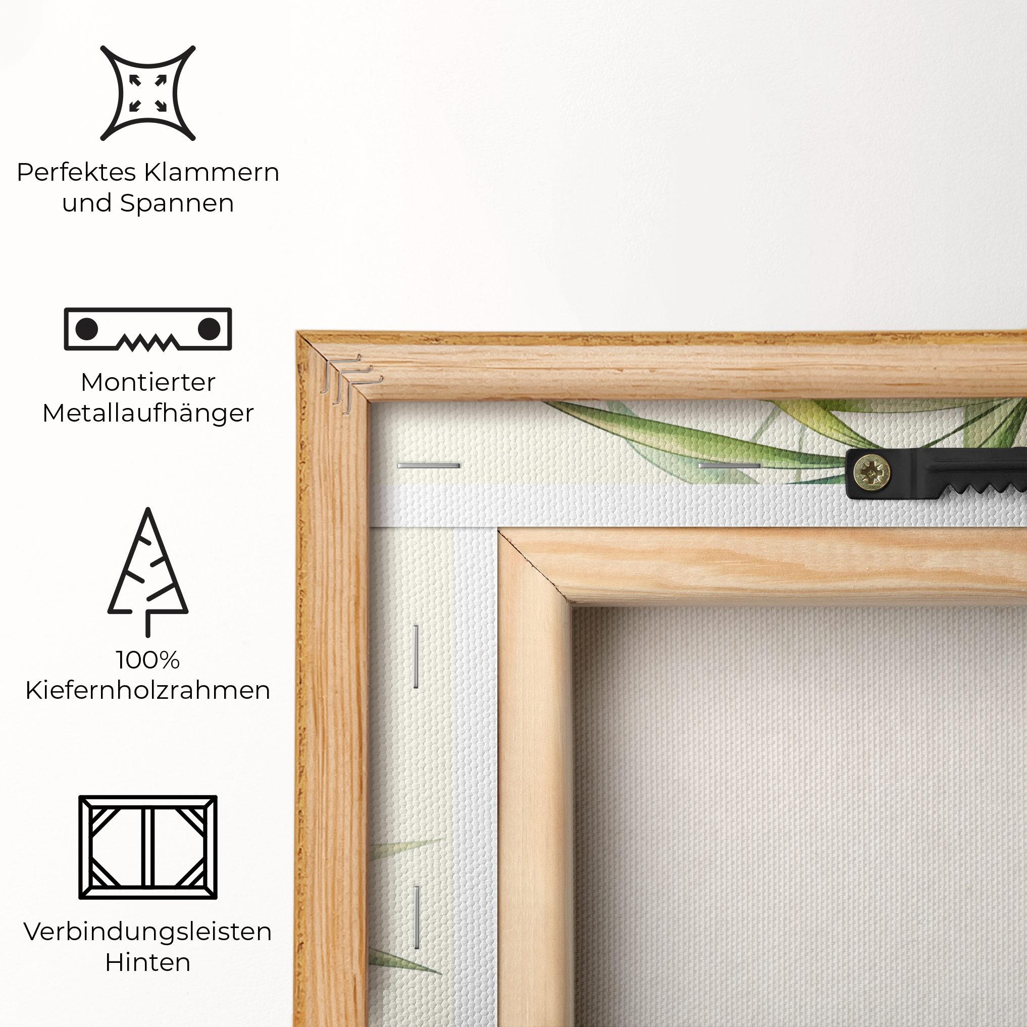 Leinwandbild Asiatic Blue Birds mockup 5