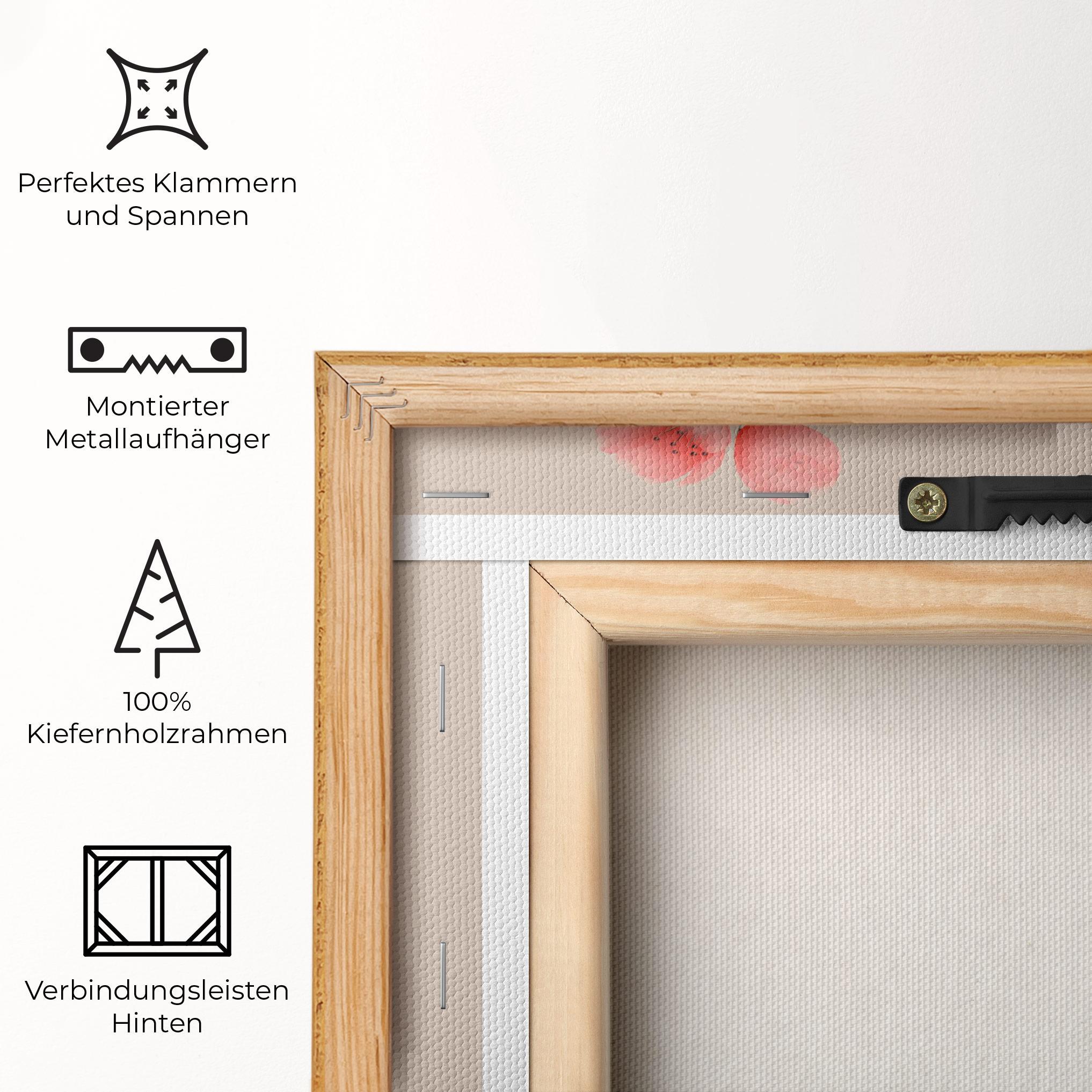 Leinwandbild Chinese Plum Blossom mockup 5