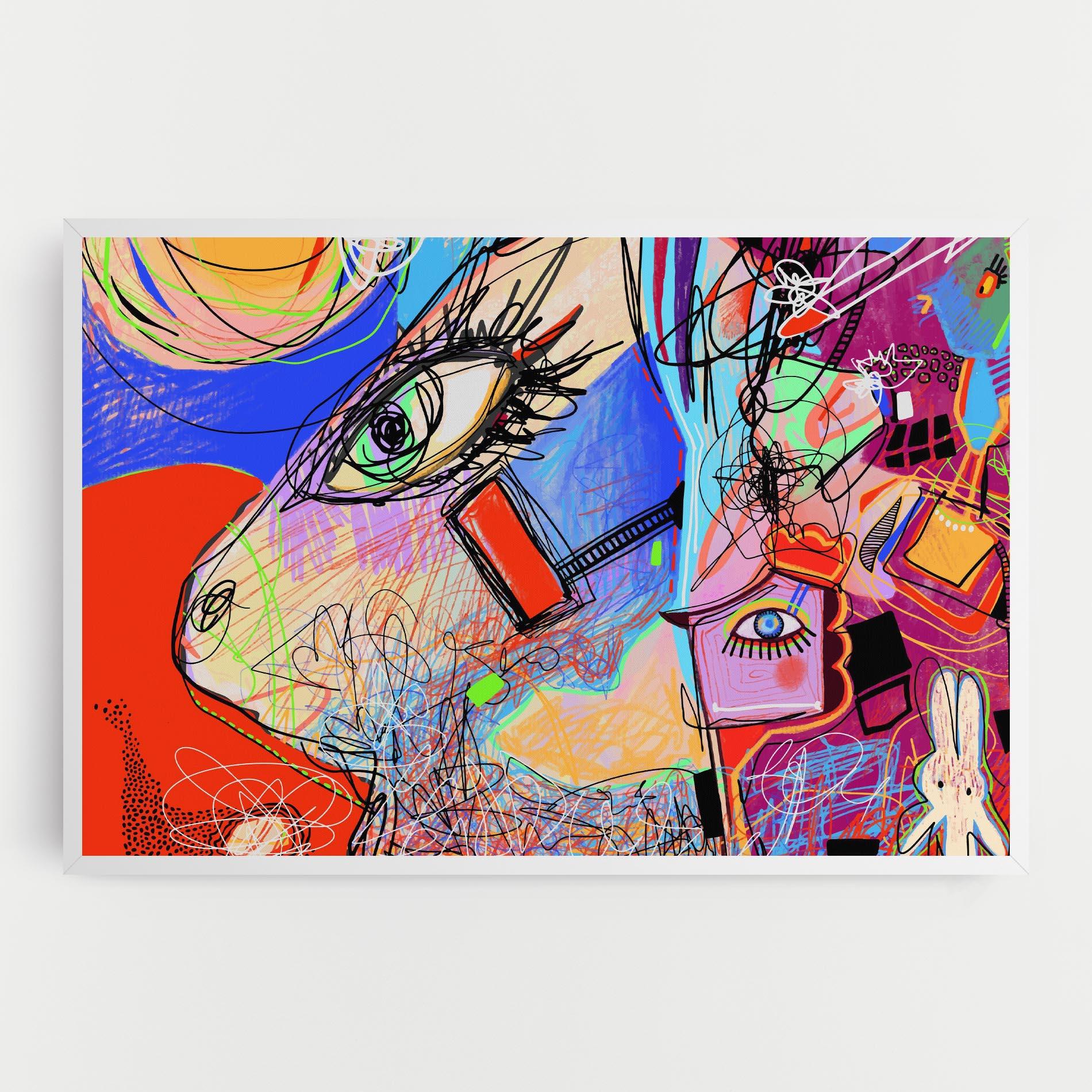 Leinwandbild Animal Eye Art mockup 0