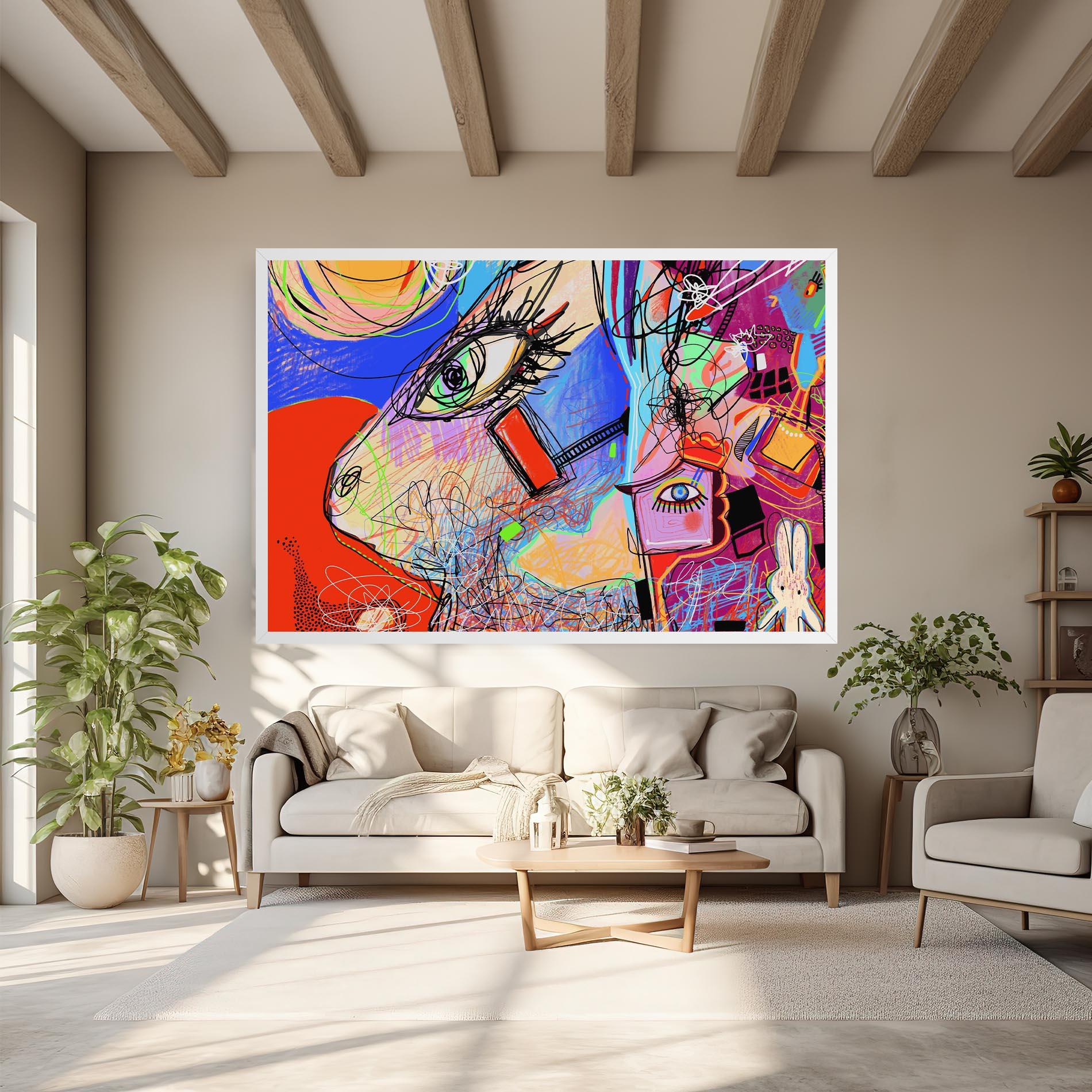 Leinwandbild Animal Eye Art mockup 6