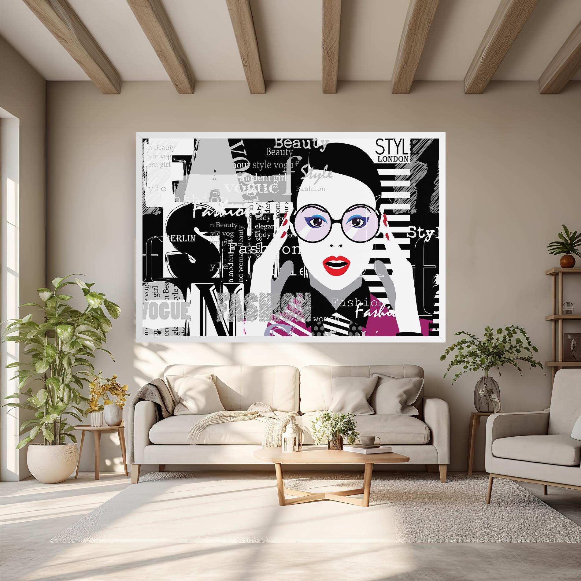 Leinwandbild Fashion Collage mockup 6