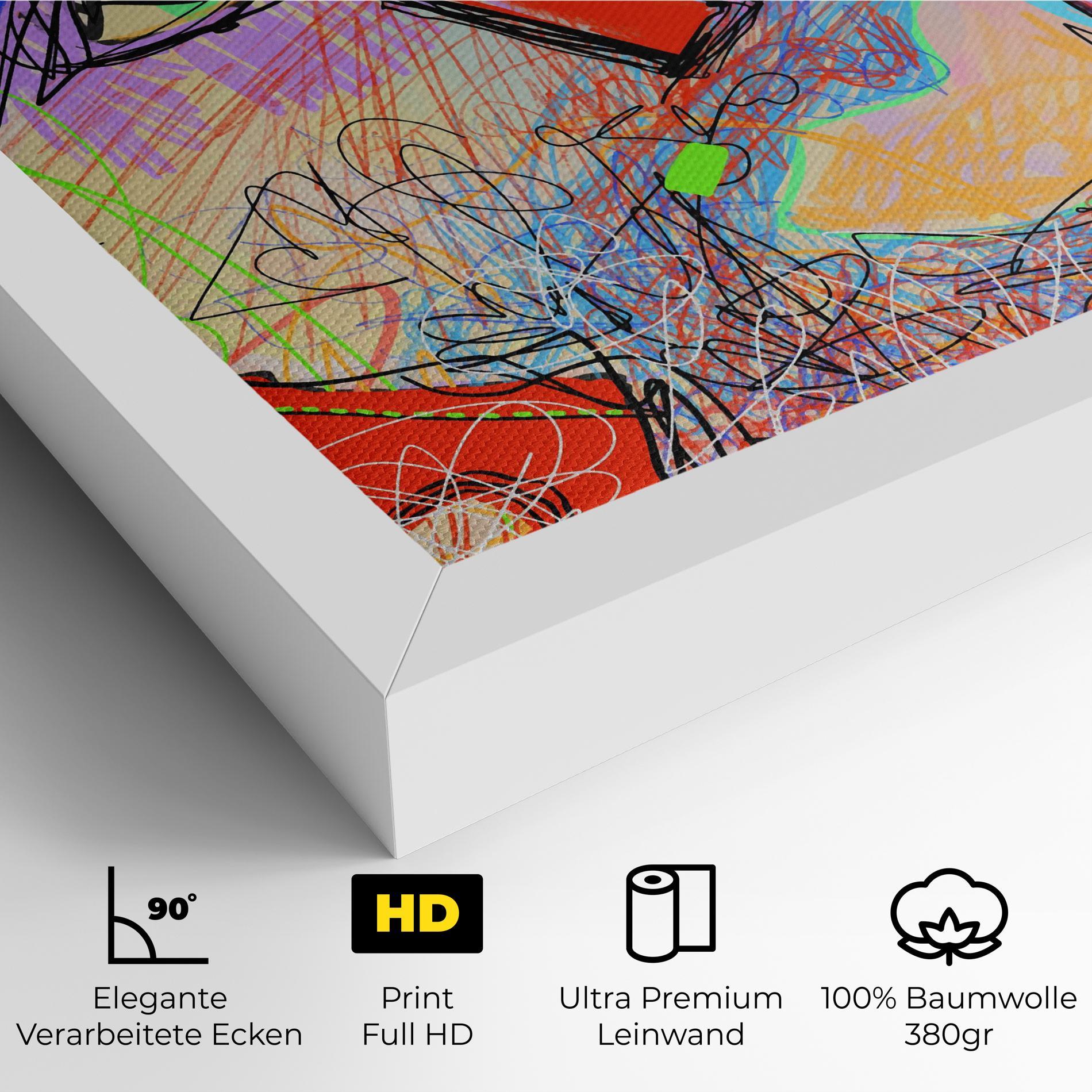 Leinwandbild Animal Eye Art mockup 4