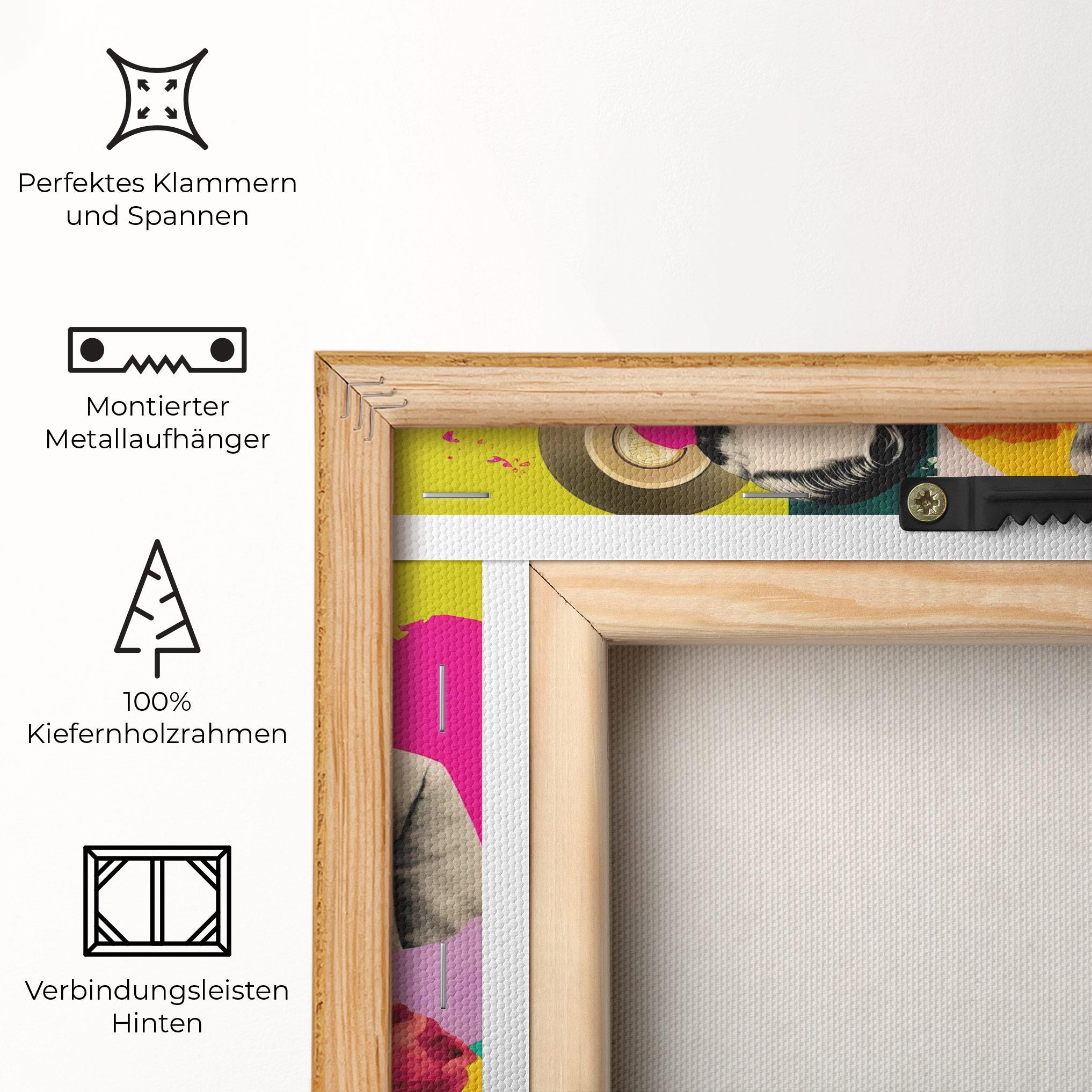 Leinwandbild 60s Retro Collage mockup 5