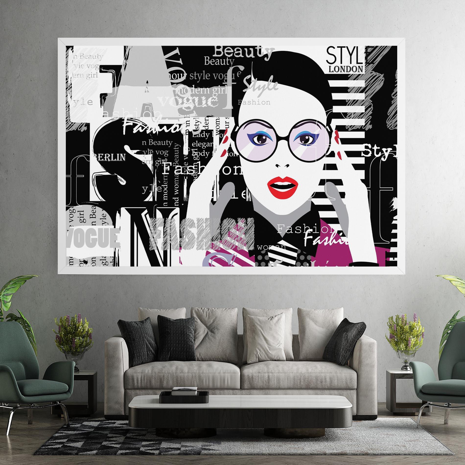 Leinwandbild Fashion Collage mockup 7