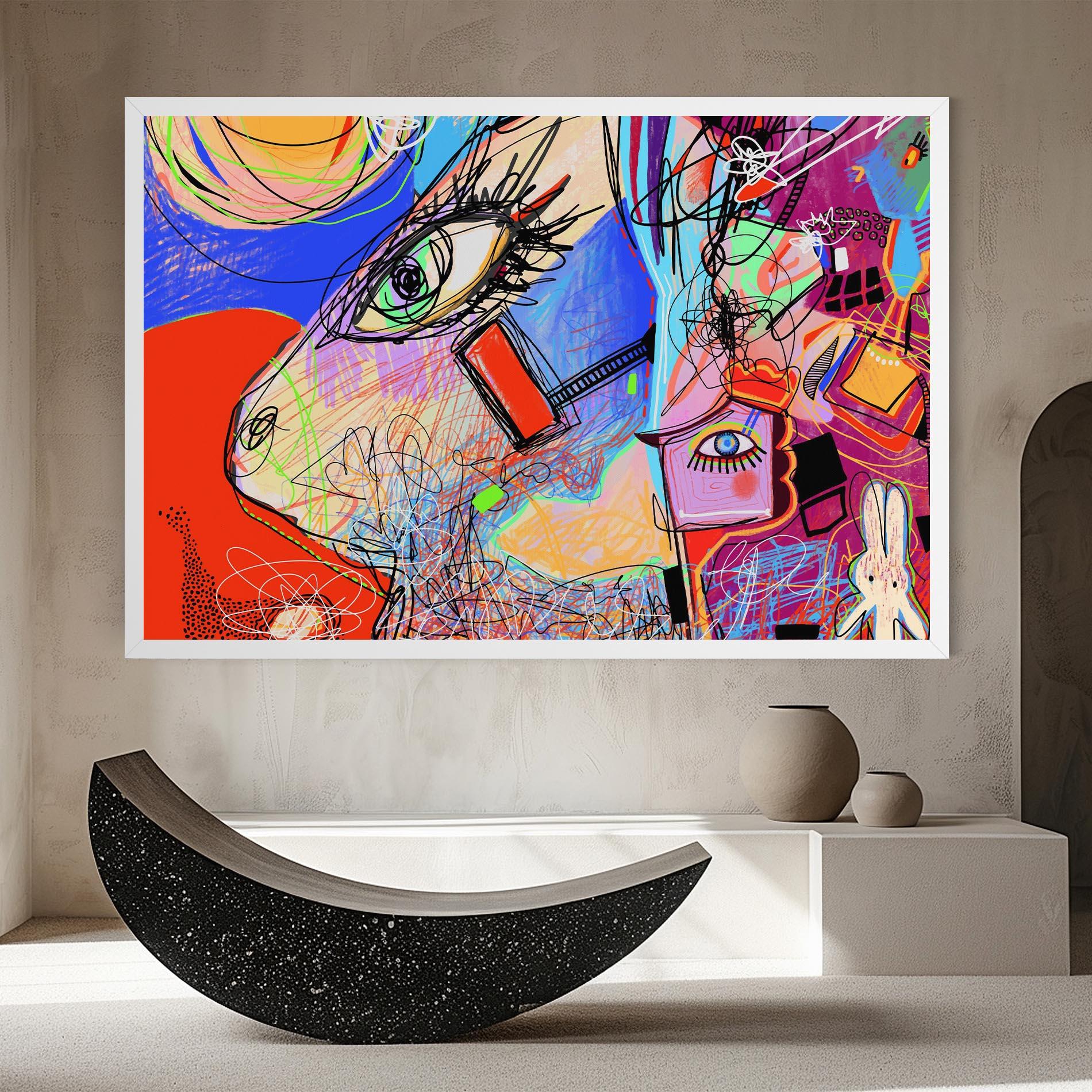 Leinwandbild Animal Eye Art mockup 8