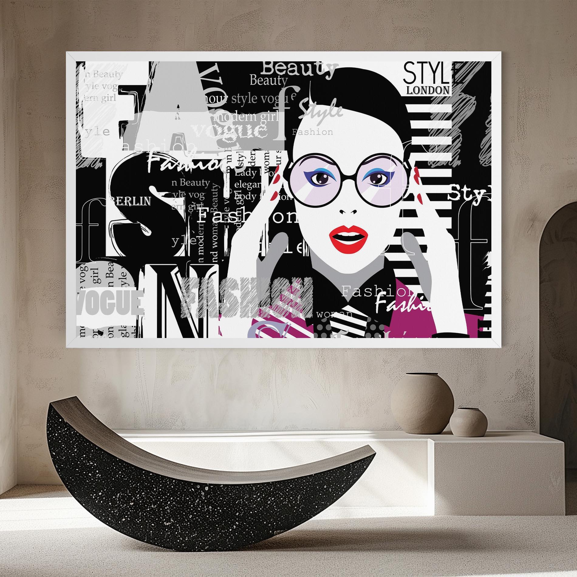 Leinwandbild Fashion Collage mockup 8