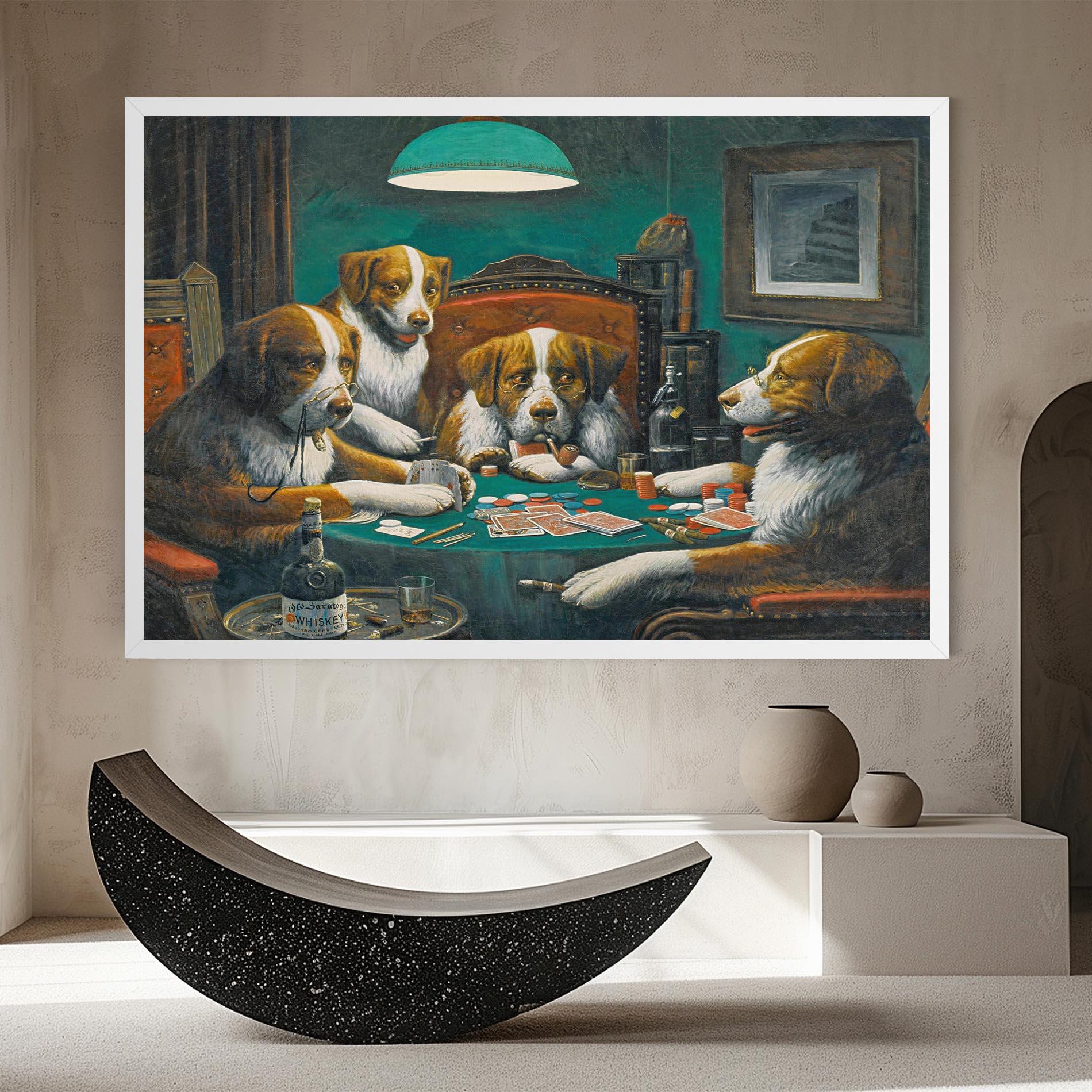 Leinwandbild Poker Game mockup 8