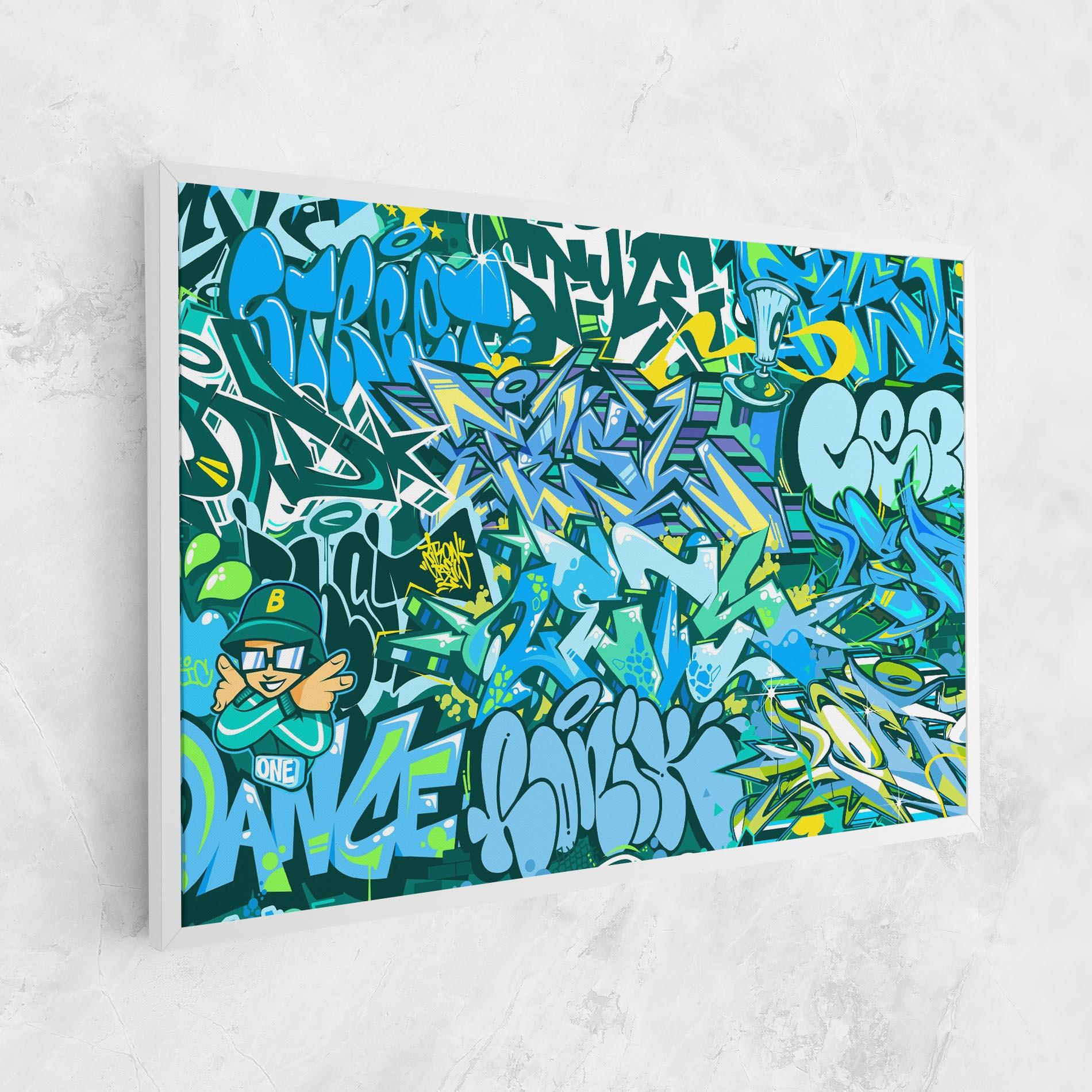 Leinwandbild Be One Graffiti mockup 1