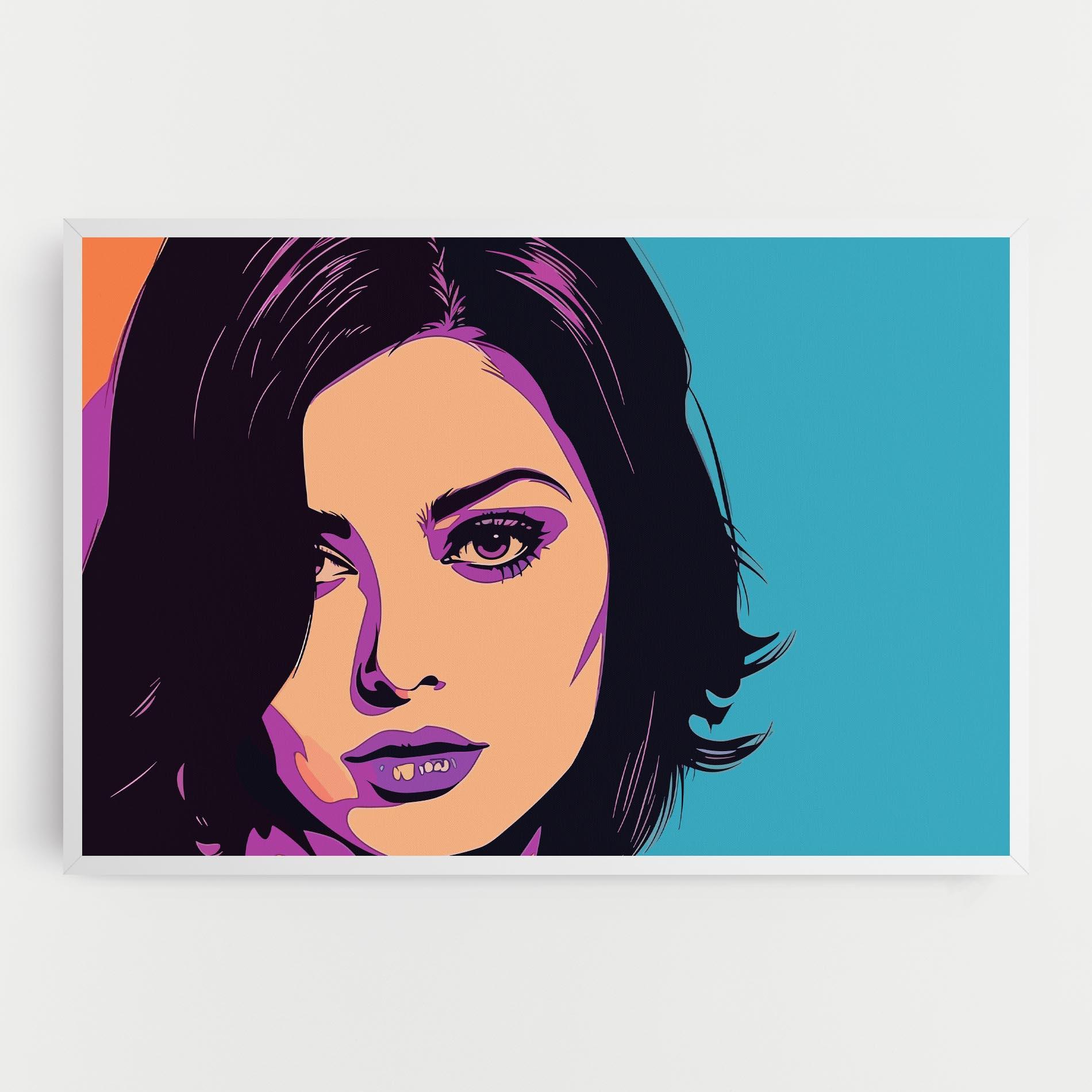 Leinwandbild Pop Purple Woman mockup 0