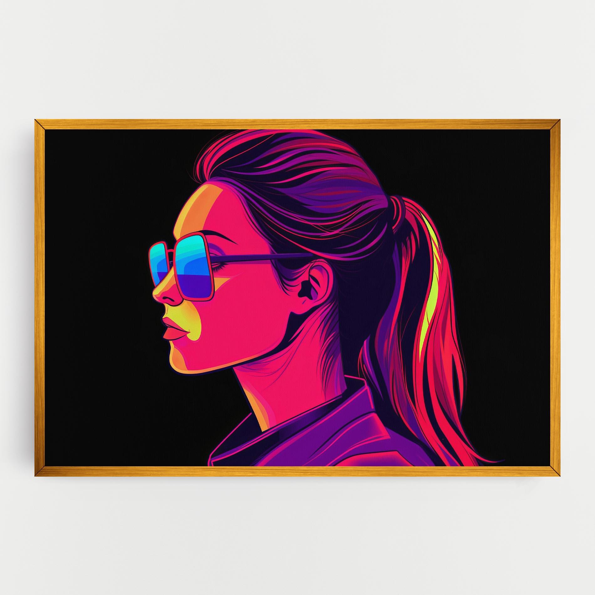 Leinwandbild Purple Pop Hair mockup 0