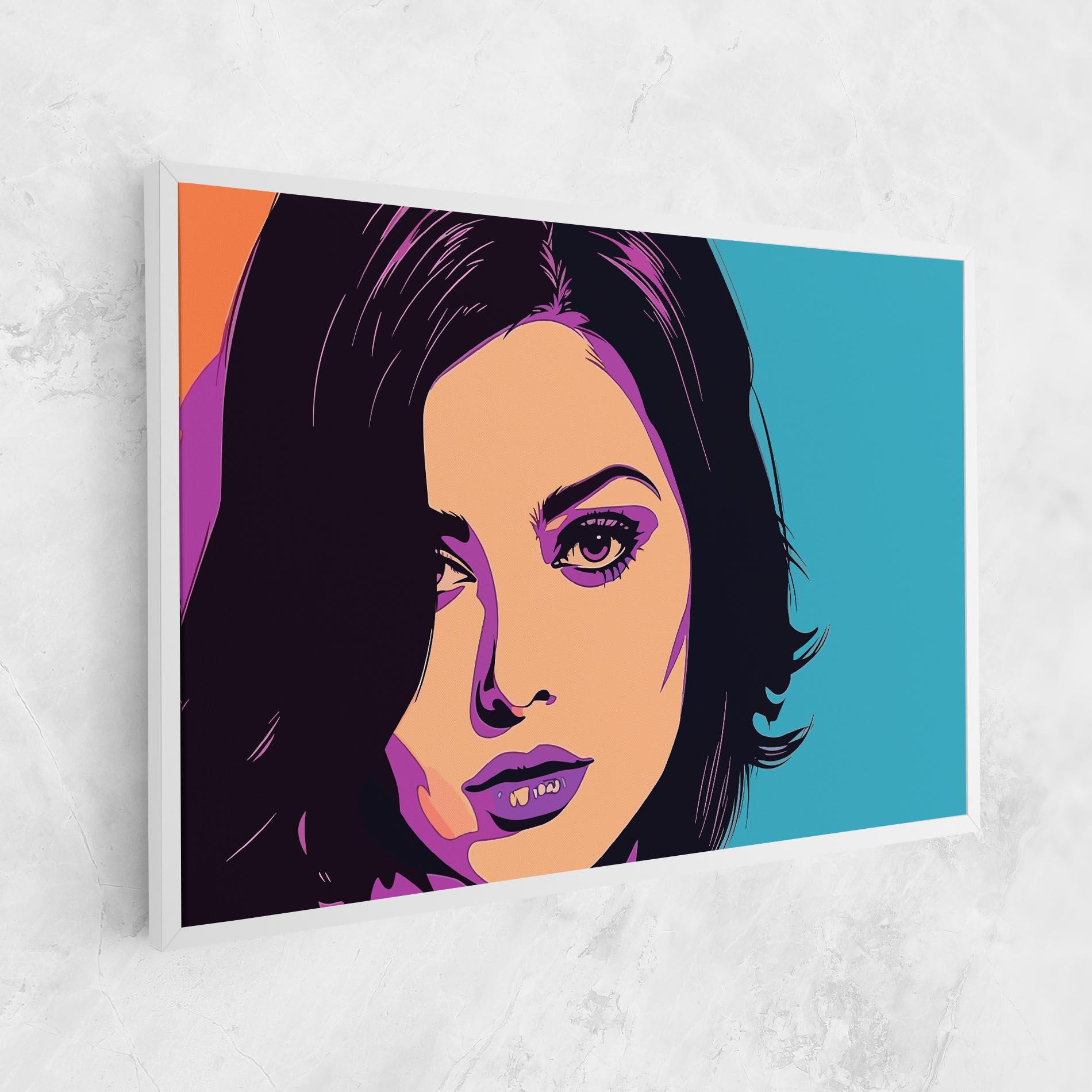 Leinwandbild Pop Purple Woman mockup 1
