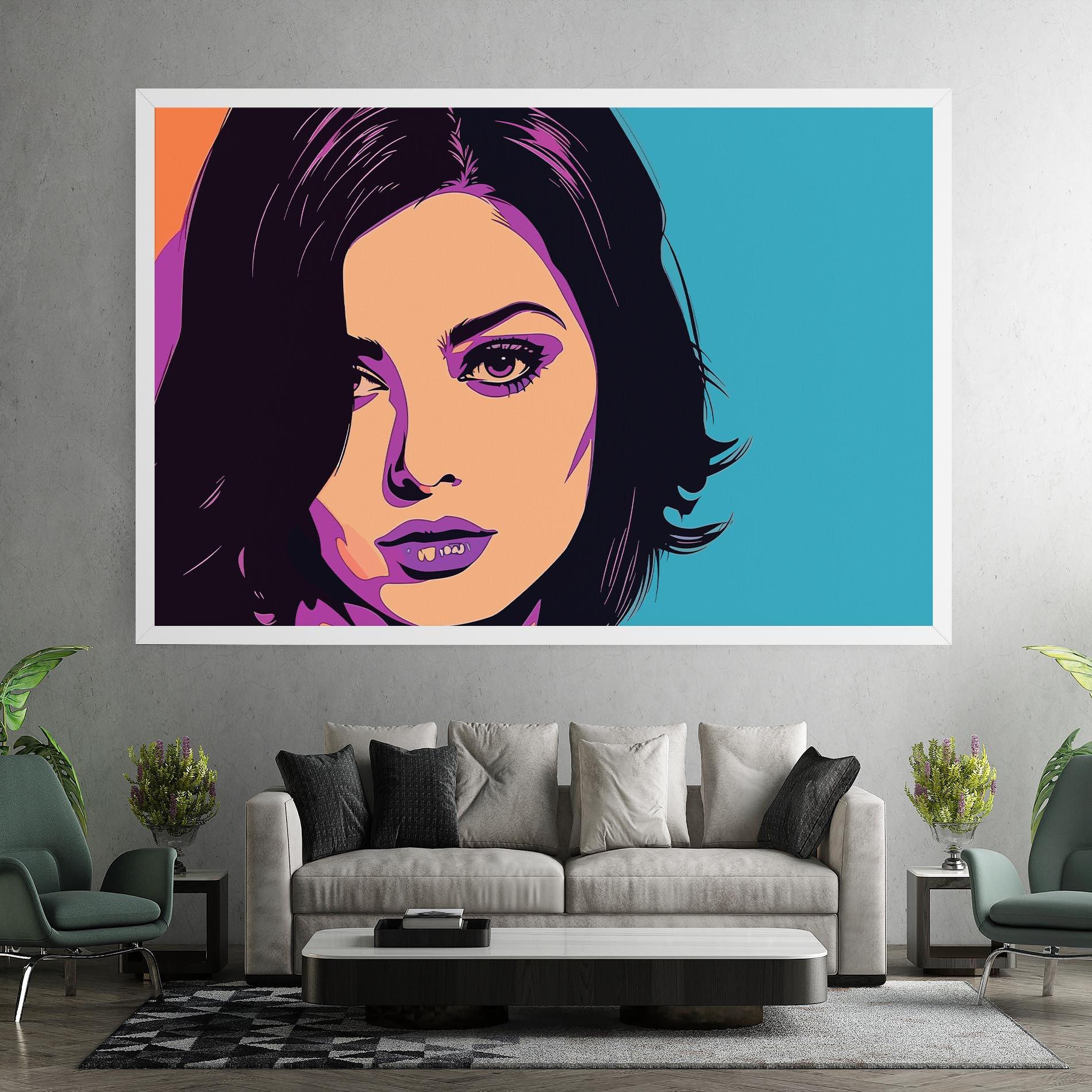 Leinwandbild Pop Purple Woman mockup 7