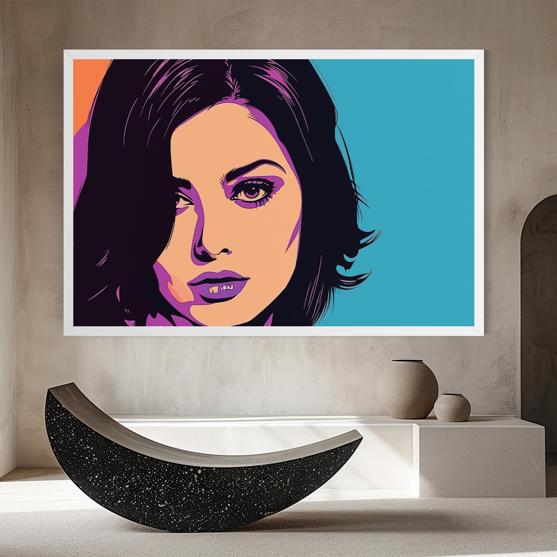 Leinwandbild Pop Purple Woman mockup 8