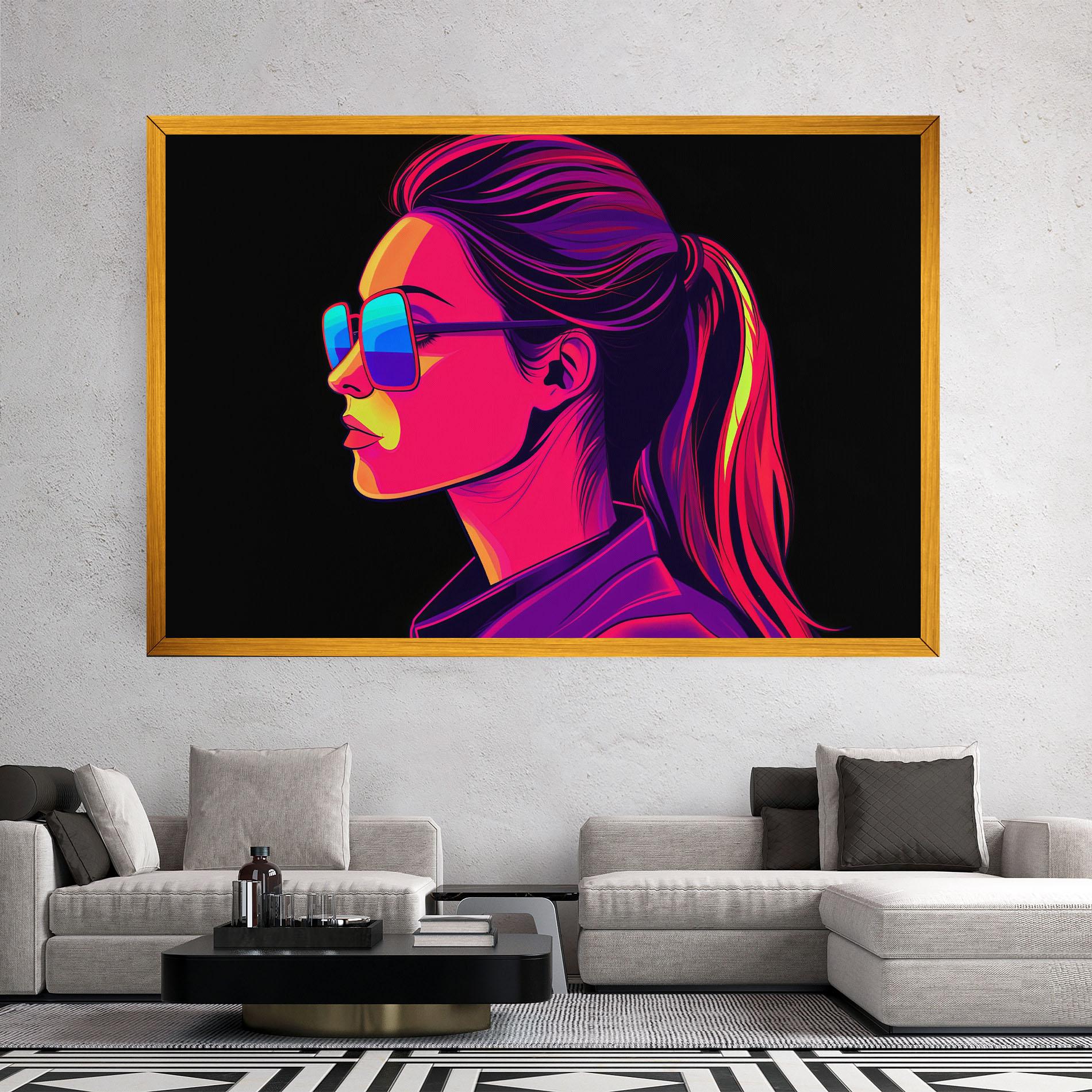 Leinwandbild Purple Pop Hair mockup 2