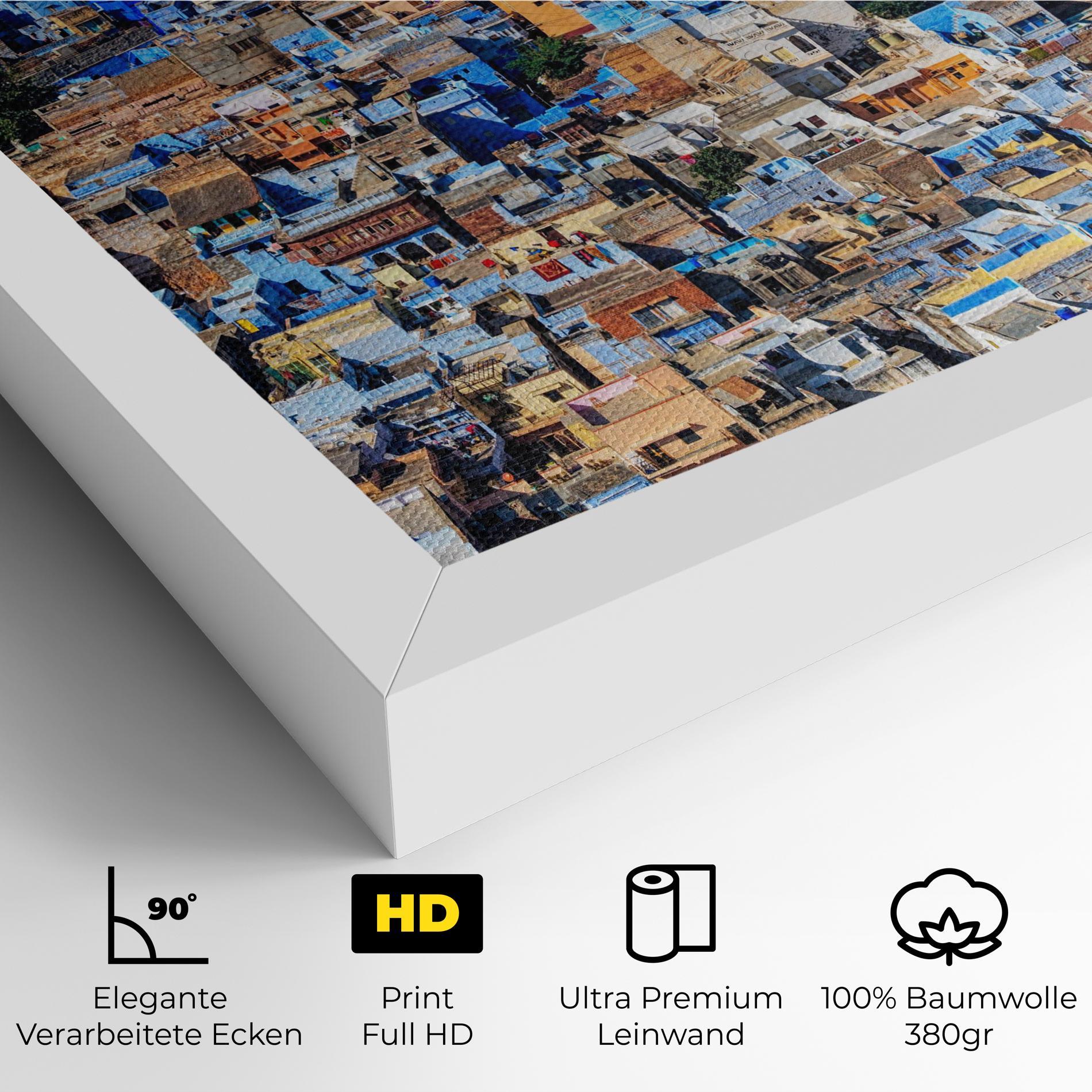 Leinwandbild Brahmin Houses mockup 4