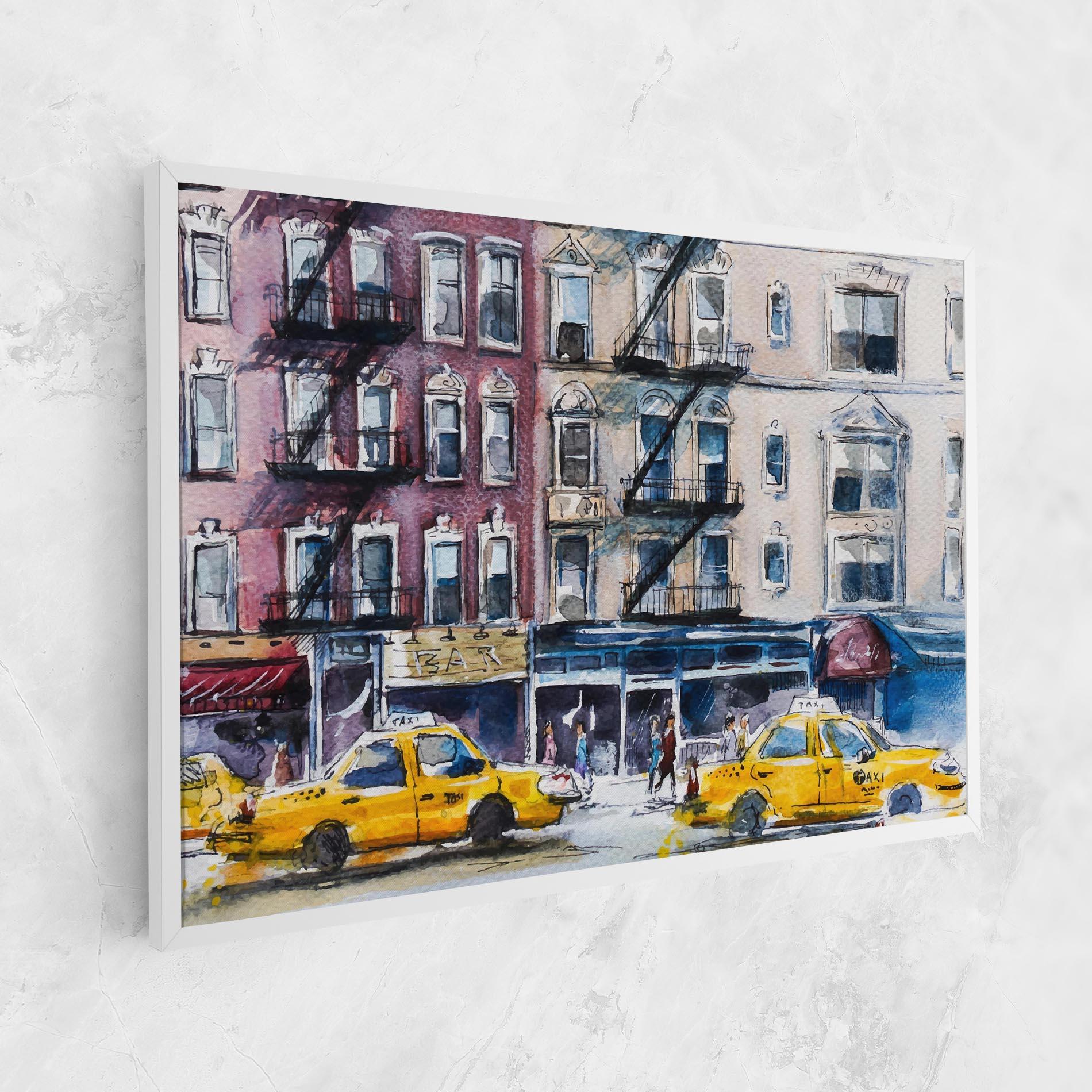Leinwandbild Newyork Taxi mockup 1